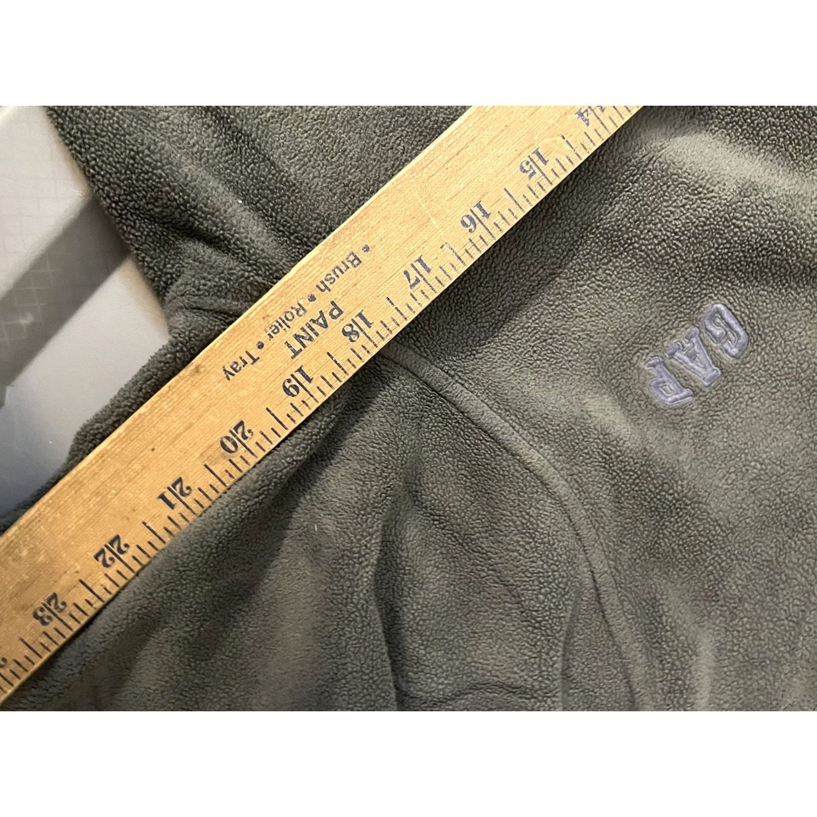 Gap VINTAGE Gap Gray Quarter Zip Fleece Jacket Mens Sz M Size US M / EU 48-50 / 2 - 6 Thumbnail