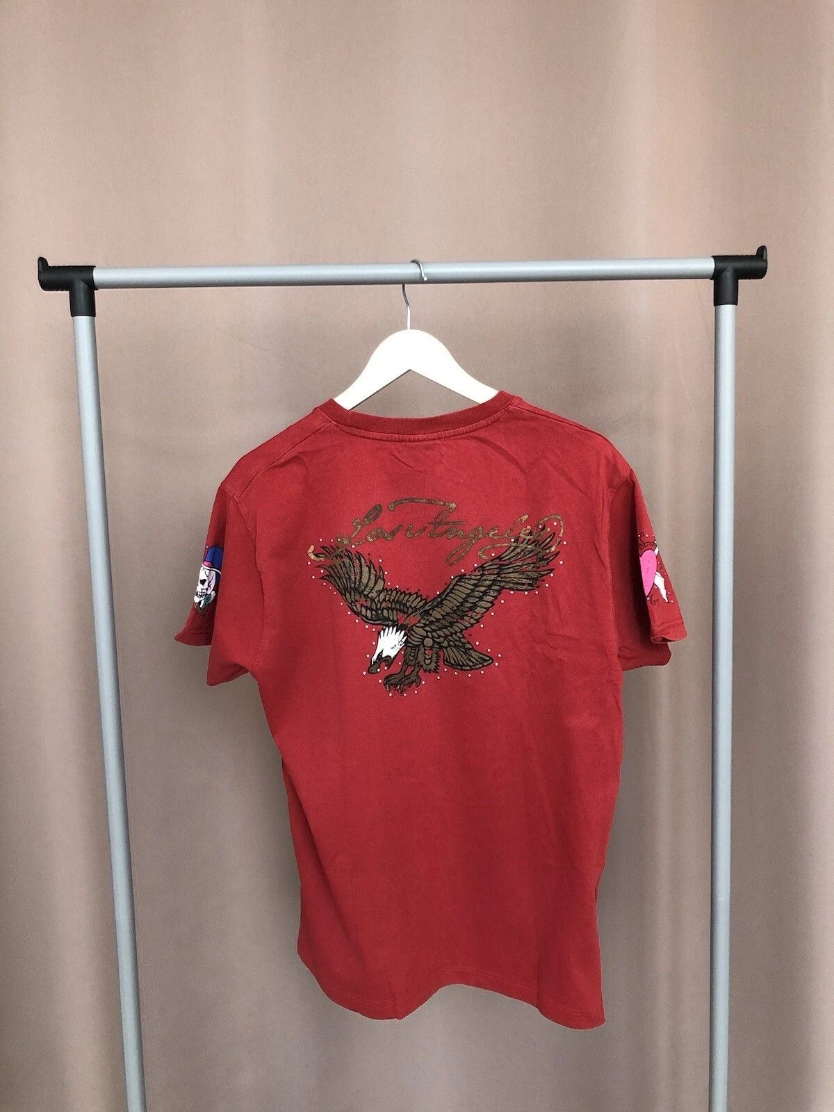 Ed Hardy Ed Hardy Los Angeles Big Logo Skulls T-Shirt Mens Size M/L Size US L / EU 52-54 / 3 - 6 Thumbnail