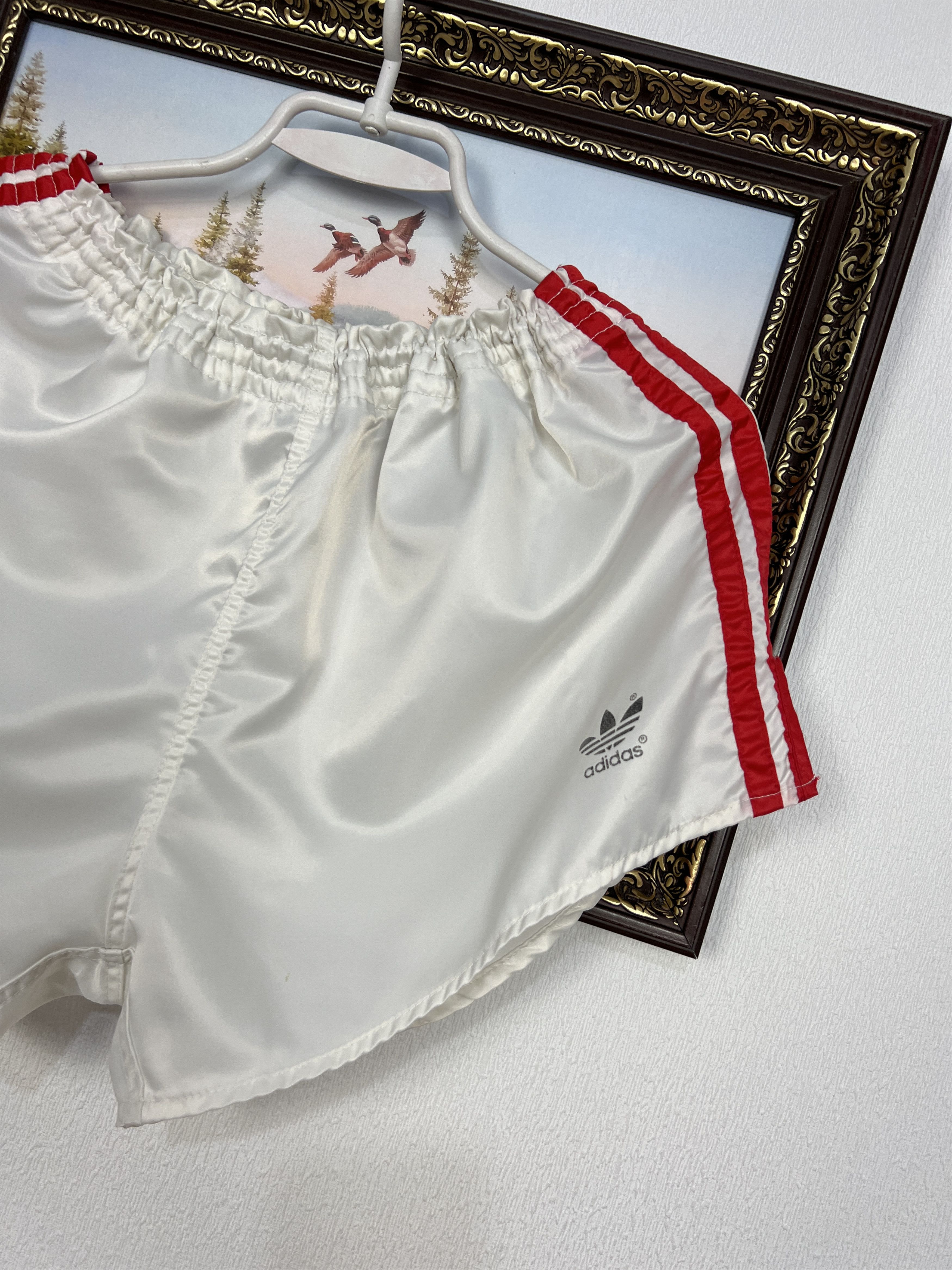 Adidas Vintage 90's West Germany Nylon Shorts Run Athletic L Size US 34 / EU 50 - 2 Thumbnail