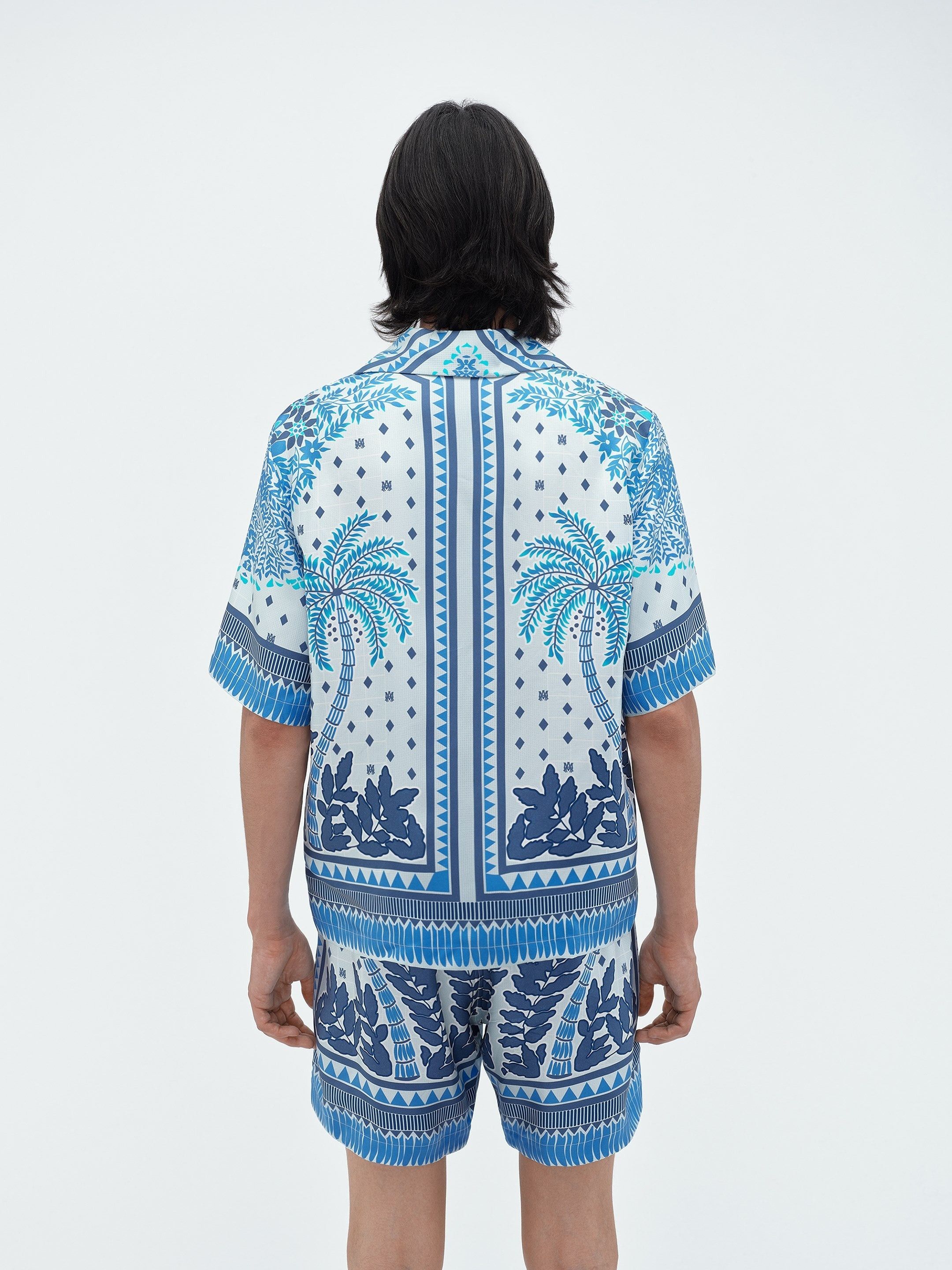 Amiri o1s1wg110425 Palm Tree Bowling Shirt in Multicolor Size US S / EU 44-46 / 1 - 5 Thumbnail