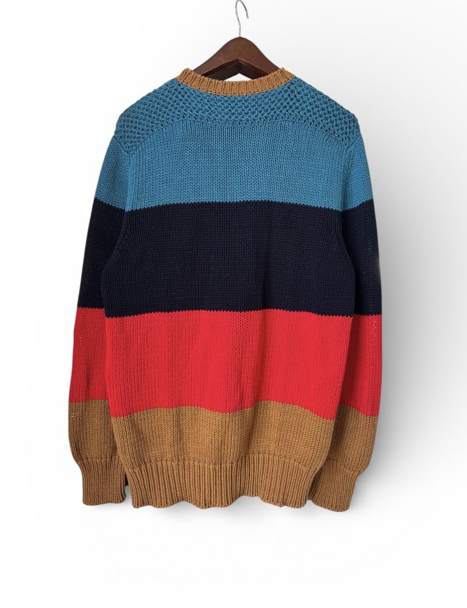 Louis Vuitton Louis Vuitton Graphic Stripe Chunky Knit Sweater Size US L / EU 52-54 / 3 - 2 Thumbnail