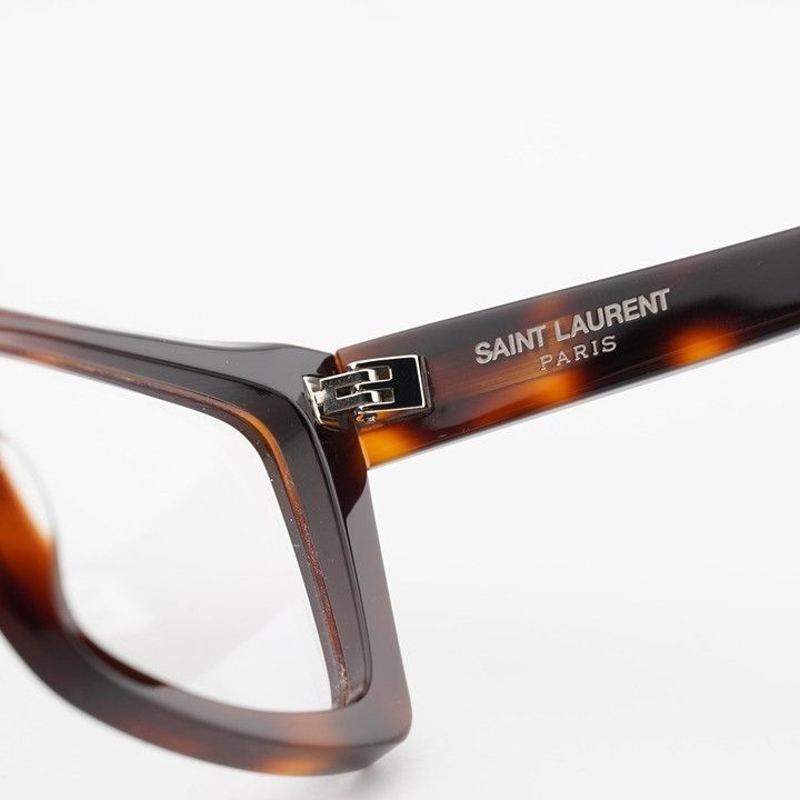 Saint Laurent Paris Saint Laurent SL554 002 Eyeglasses Havana 54mm Cat Eye Frame Size ONE SIZE - 9 Thumbnail