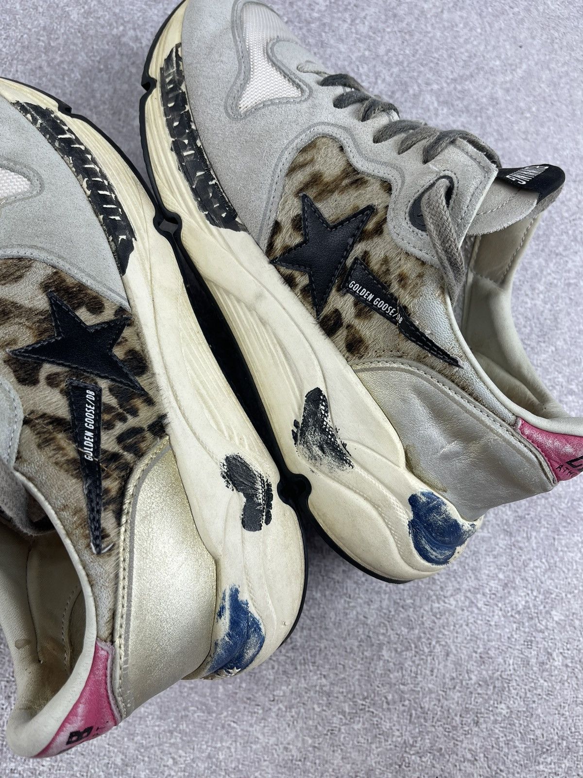 Golden Goose Golden Goose Leopard Print Running Sneakers Size 38 Size US 8 / IT 38 - 9 Thumbnail
