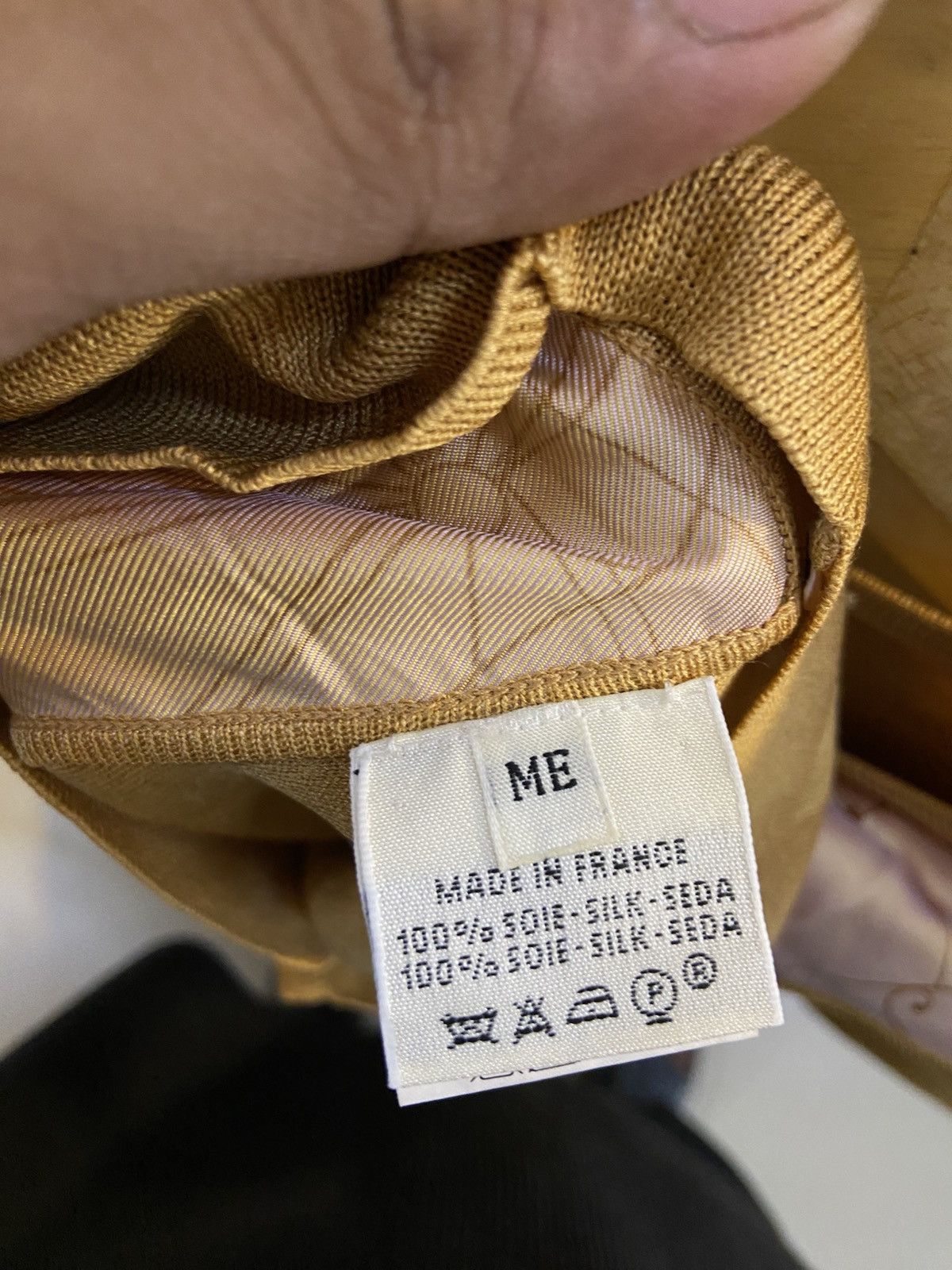 トップス HERMES Silk Vintage Pattern Cardigan Vintage 1990s Hermes