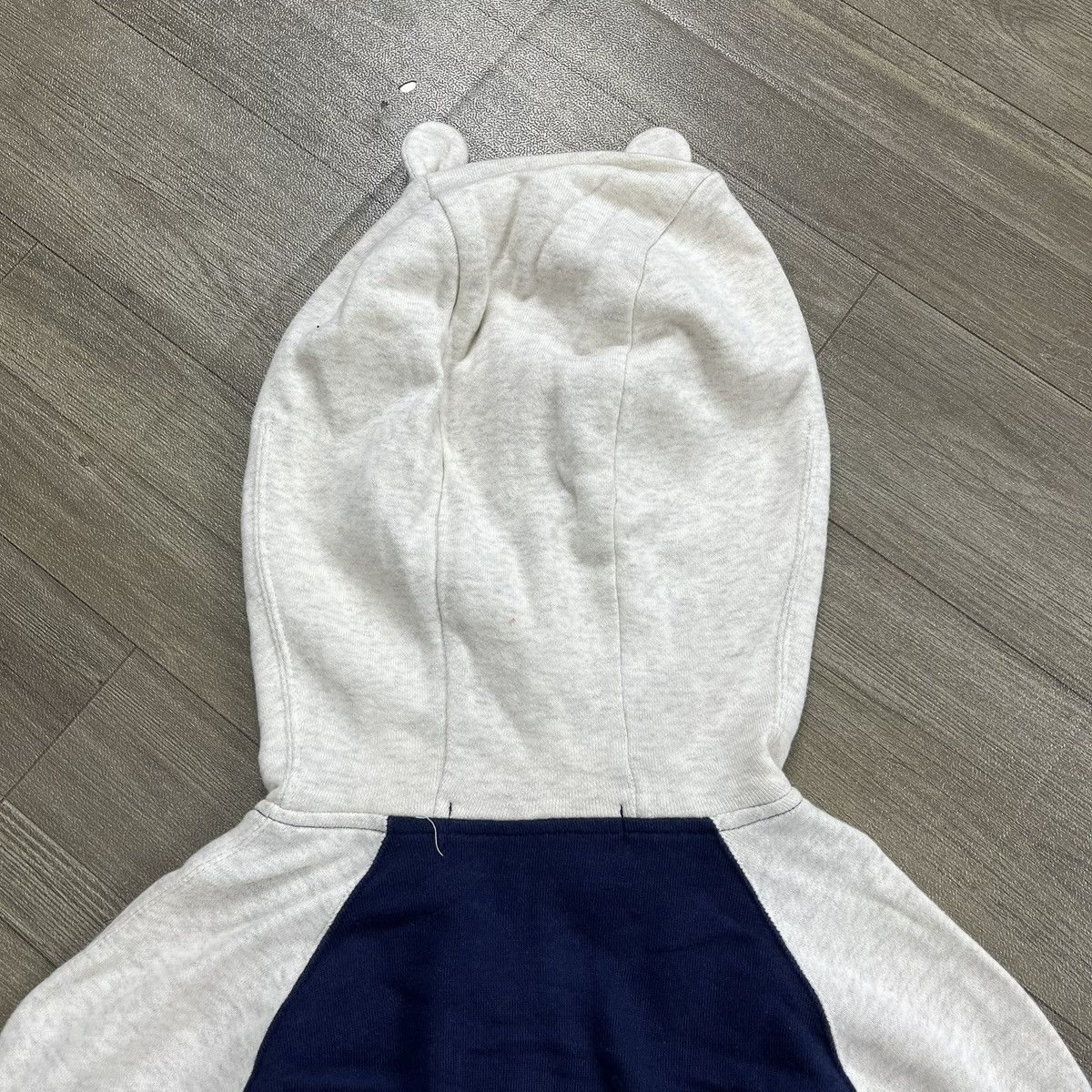 mercibeaucoup Vintage Mercibeaucoup Issey Miyake Panda Ear Varsity Hooded Size US M / EU 48-50 / 2 - 11 Thumbnail