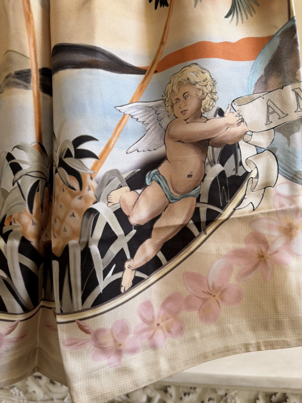 Amiri AMIRI 100% Silk Cherub Shorts Size US 34 / EU 50 - 12 Thumbnail