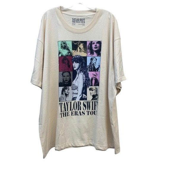 Band Tees NEW TAYLOR SWIFT ERAS TOUR 2023-2024 CREAM T-SHIRT SZ 2XL XX Size XXL / US 16-18 / IT 52-54 - 1 Thumbnail