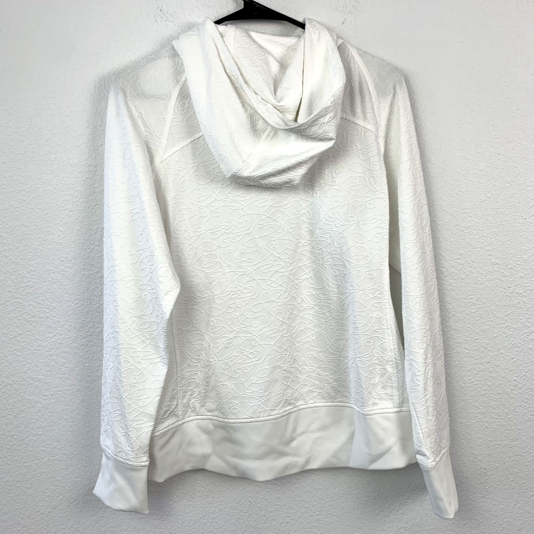 Vintage ZYIA Active Allegro Women's White Full Zip Hoodie Textured Jacket Size S Size S / US 4 / IT 40 - 5 Thumbnail