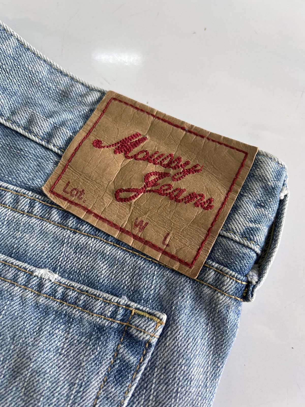 Japanese Brand × MOUSSY Vintage y2k Japanese Moussy Painted Flare Jeans Size US 31 - 8 Thumbnail
