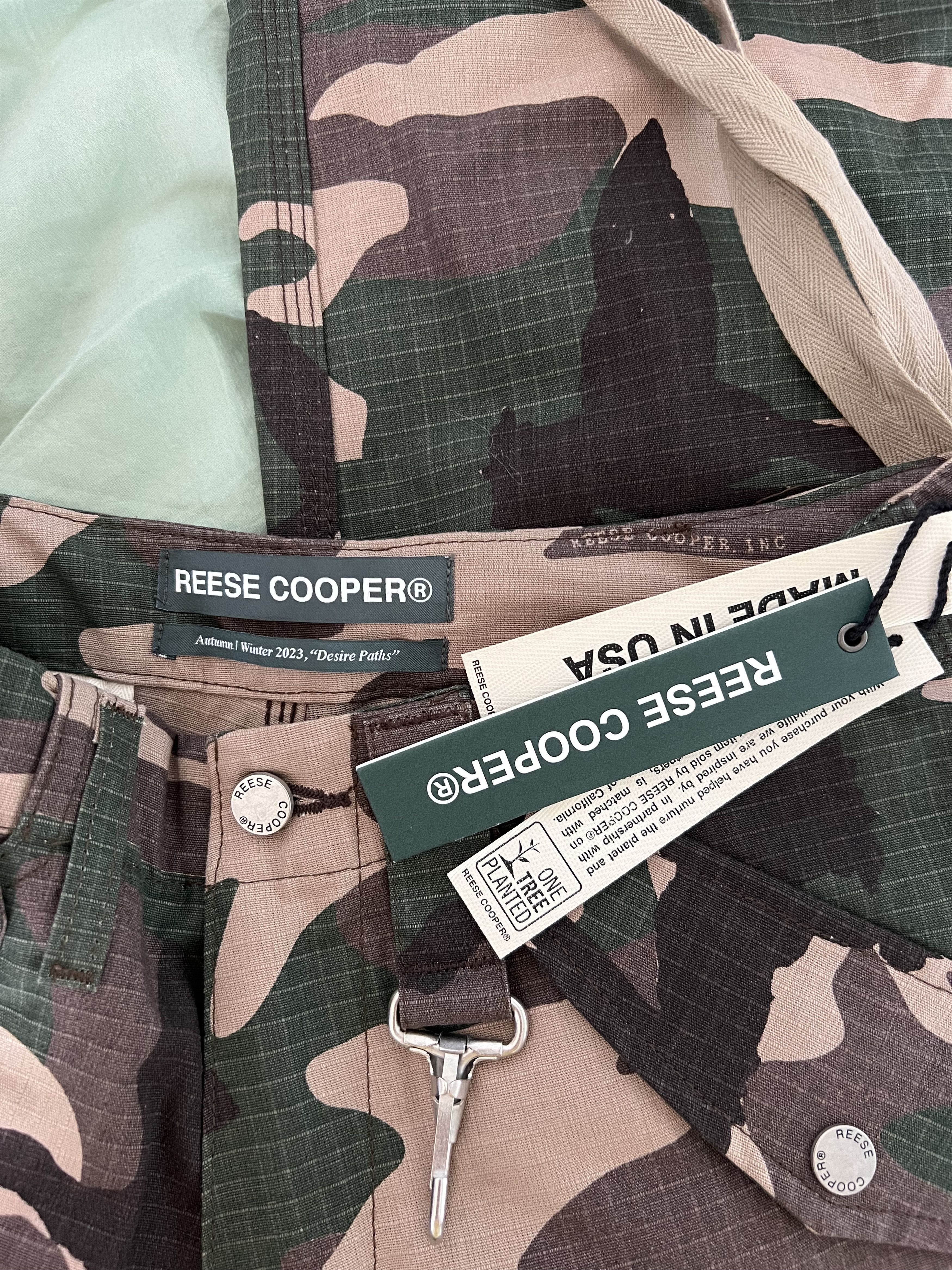 Reese Cooper Reese Cooper Cotton Ripstop Wide Leg Cargo Pants in Camo Size US 30 / EU 46 - 7 Thumbnail