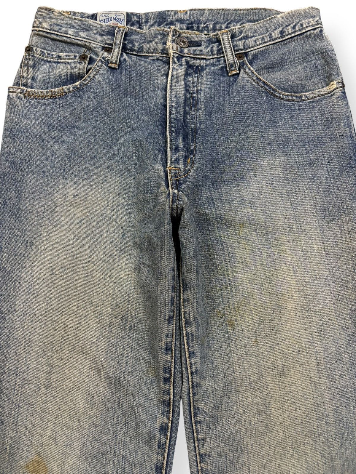 Blue Blue Japan Vintage Japanese Brand BlueWay Rusty Mud Wash Flare Jeans Size US 29 - 3 Thumbnail