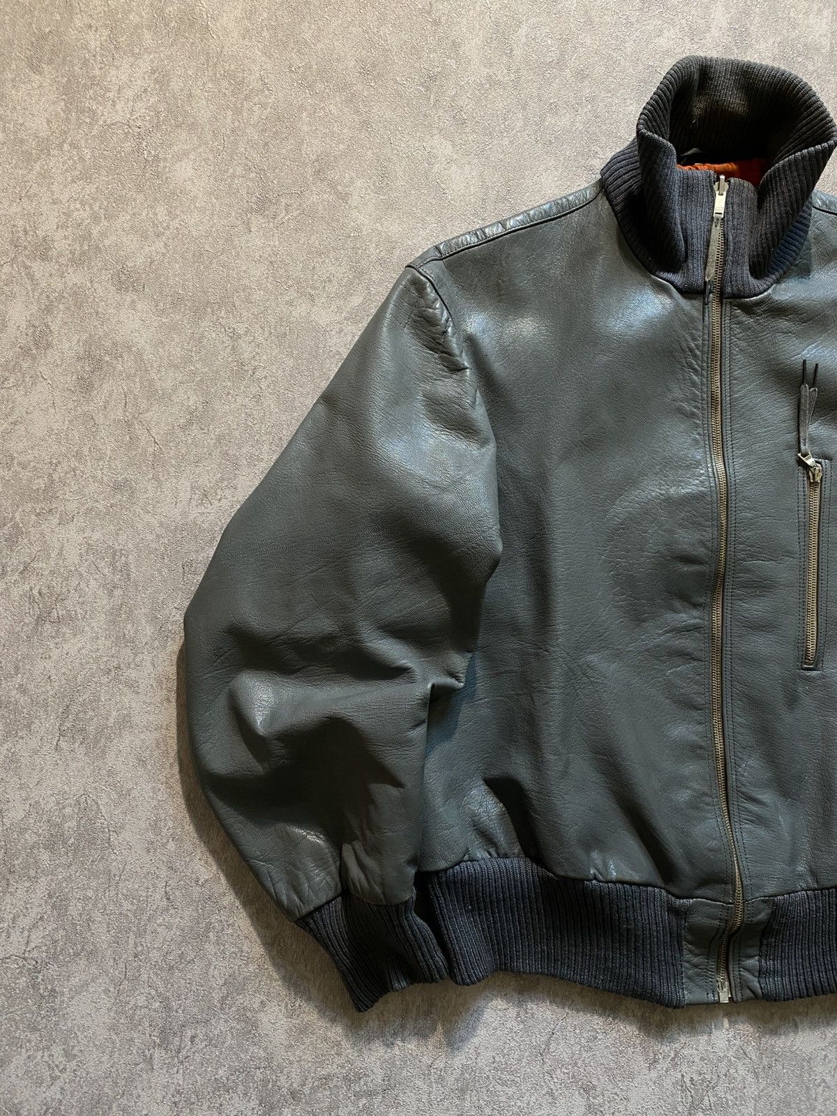 Vintage 1976 Rare Made In Germany Leather Bomber Size US M / EU 48-50 / 2 - 5 Thumbnail