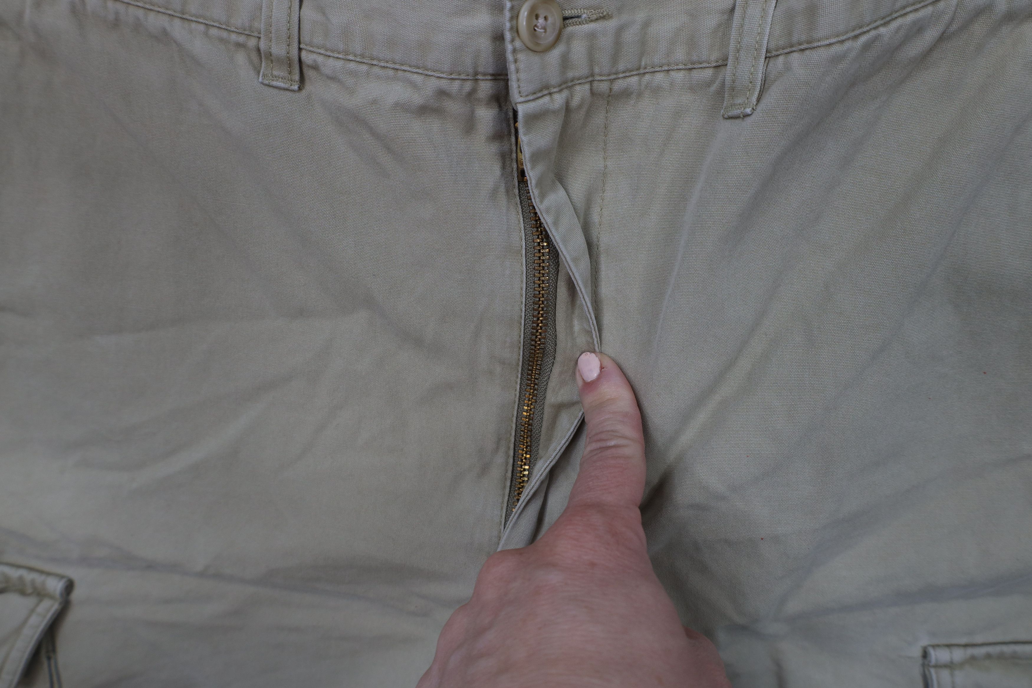 Eddie Bauer × Vintage Vintage 90s Eddie Bauer Heavyweight Cargo Shorts Cotton Size US 38 / EU 54 - 7 Thumbnail