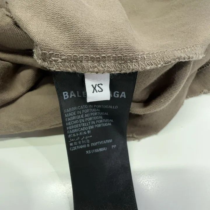Balenciaga Balenciaga Gray Logo Print T-Shirt for Women 0079-2507 Size XS / US 0-2 / IT 36-38 - 4 Thumbnail