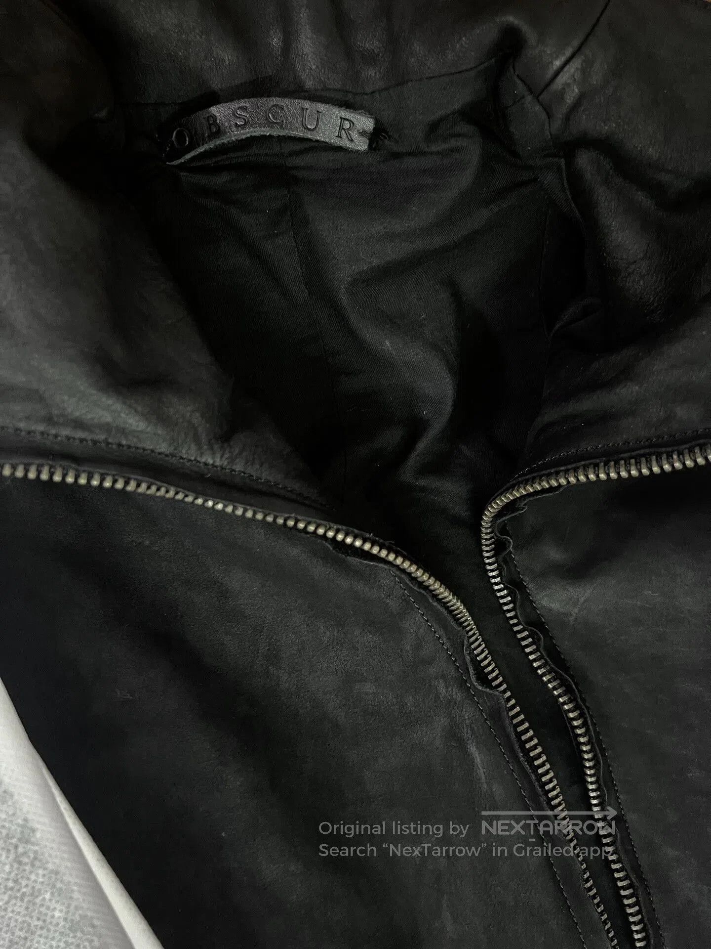 Obscur Black Leather Jacket by Obscur. Size US S / EU 44-46 / 1 - 7 Thumbnail