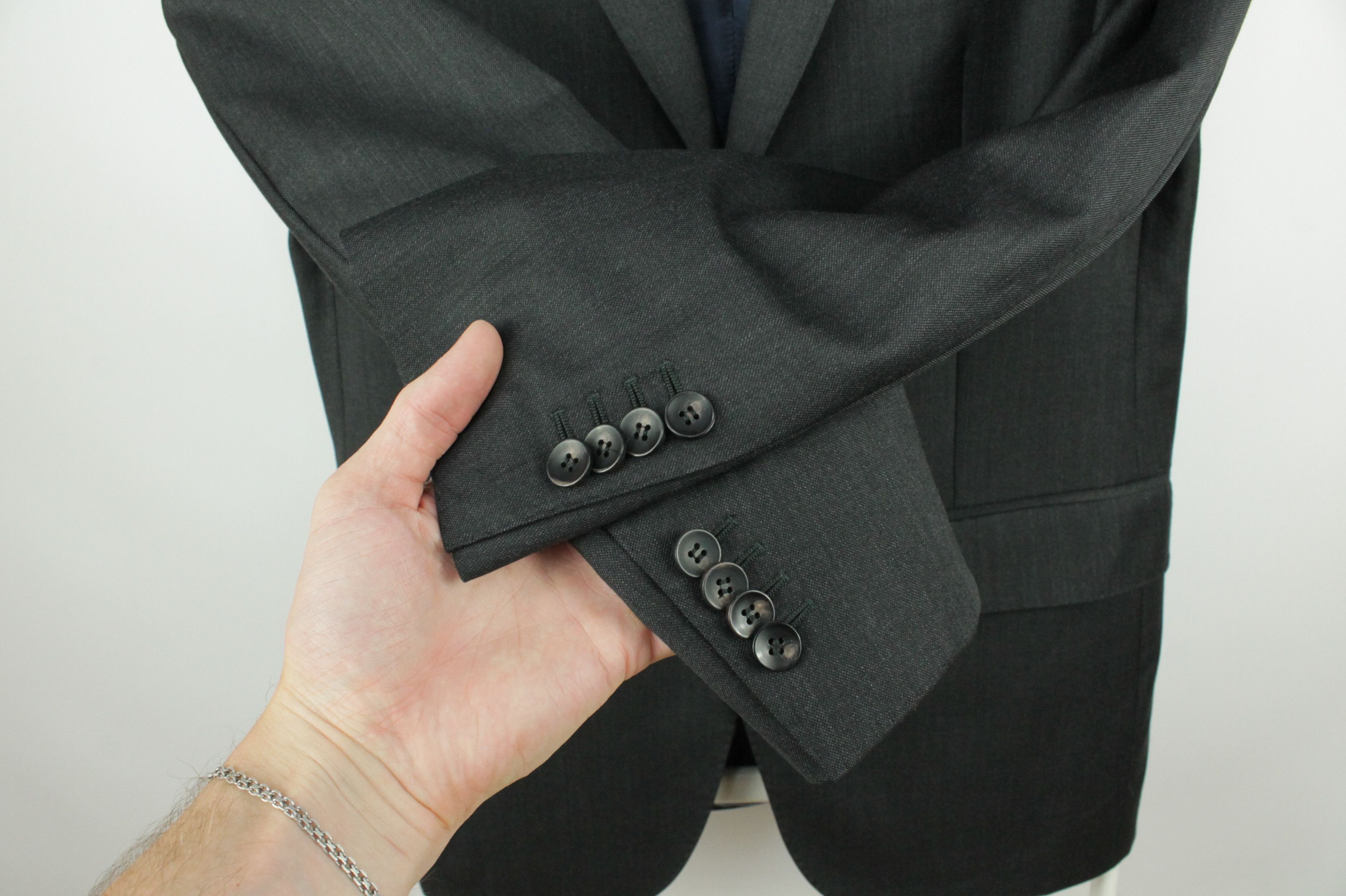 Suitsupply Suitsupply Napoli Slim Fit Gray Wool 110's Blazer Jacket Size US S / EU 44-46 / 1 - 3 Thumbnail