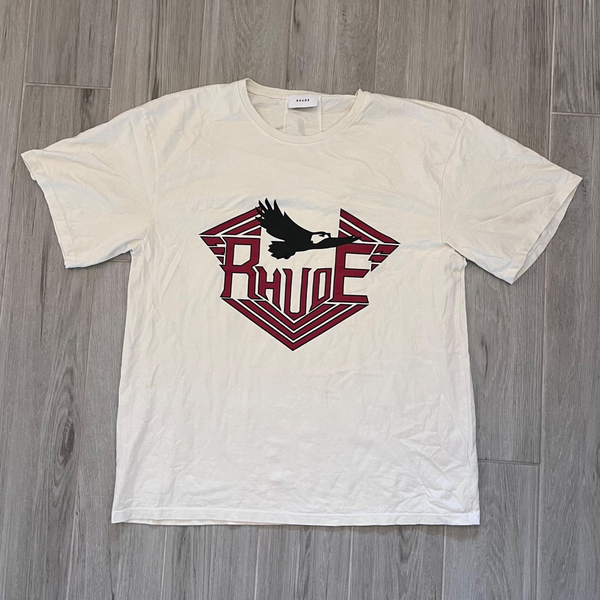Rhude NEW RHUDE RANGER EAGLE CREAM TEE SZ LARGE Size US L / EU 52-54 / 3 - 2 Thumbnail