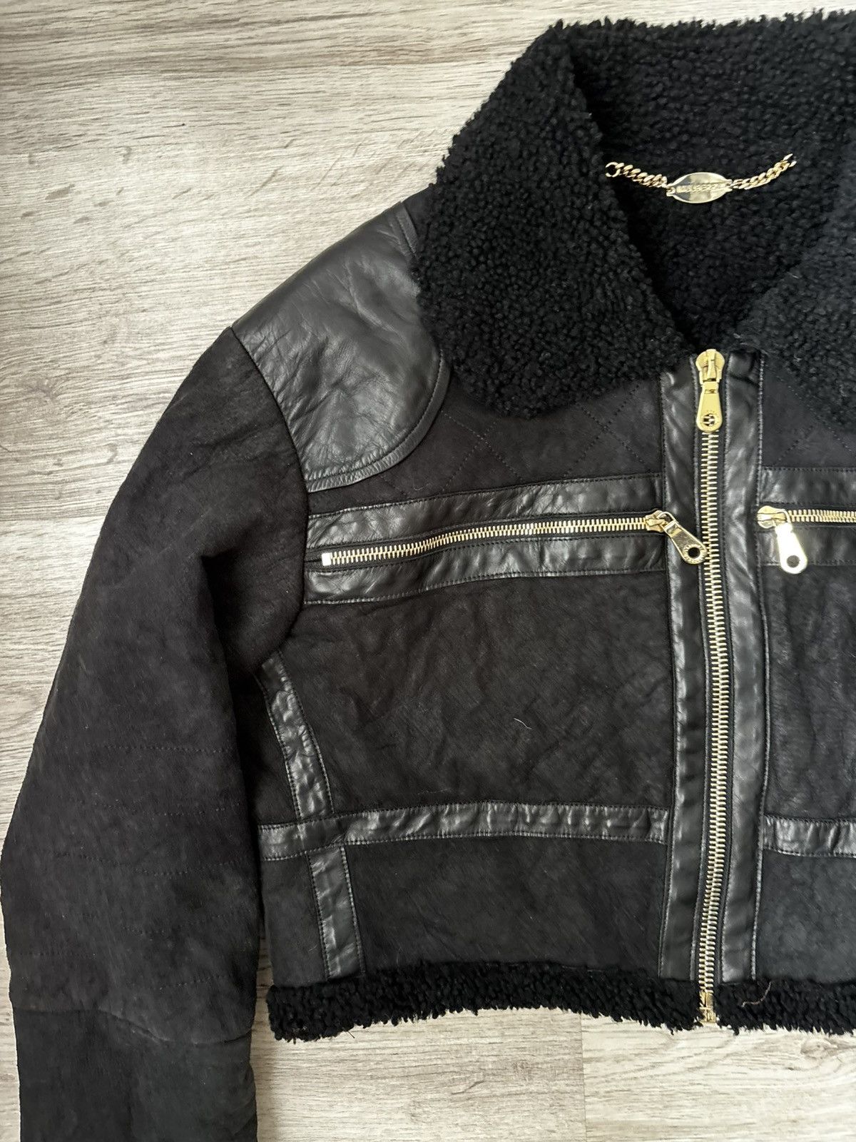 Mulberry Mulberry Made in Italy Shearling Cropped (circa 2009–2012) Size M / US 6-8 / IT 42-44 - 6 Thumbnail
