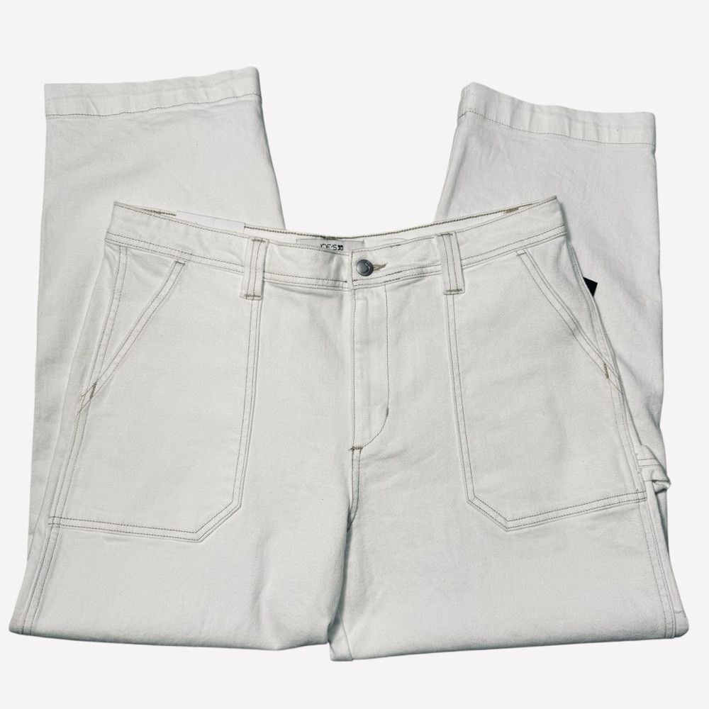 Joe's NWT New Joe's The Relaxed Carpenter Pants Jeans In White Si Size 32" / US 10 / IT 46 - 3 Thumbnail