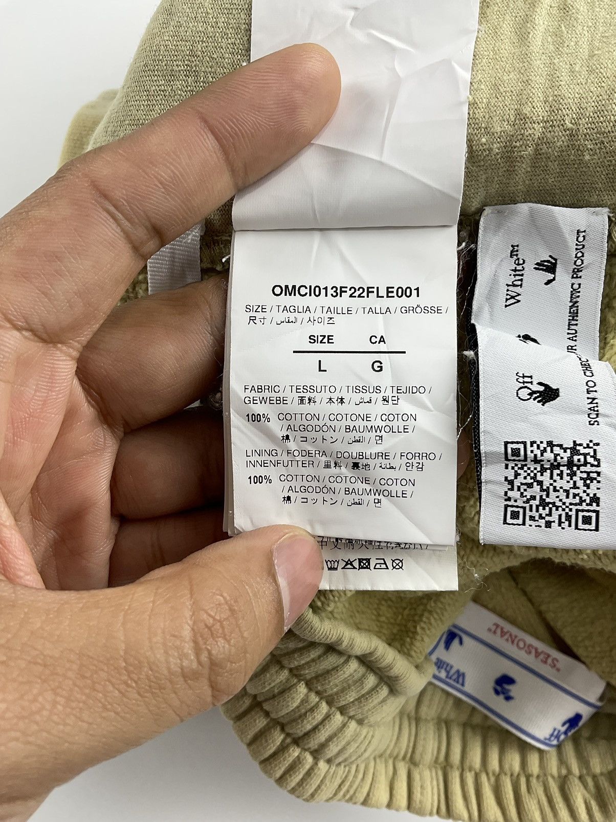 Off-White Off White Diagonal Sweatshort Size US 34 / EU 50 - 13 Thumbnail