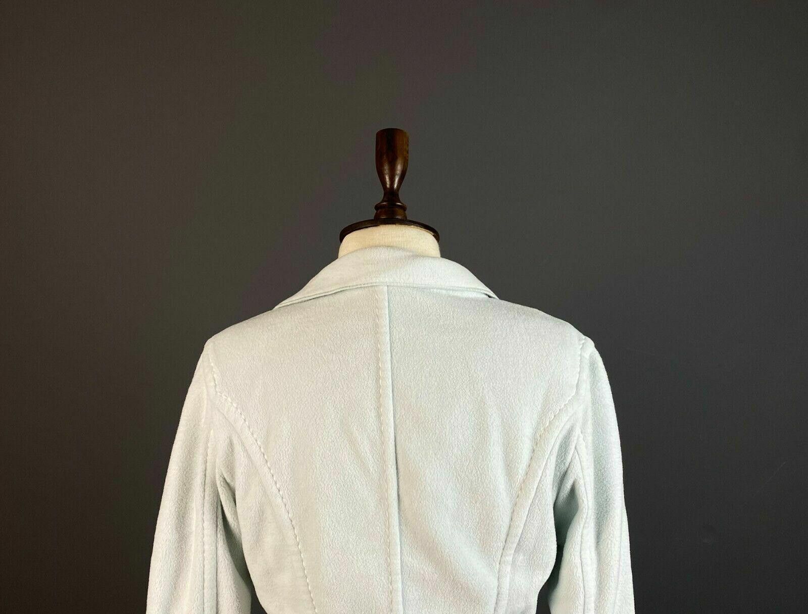 Designer Marc Cain White Micro Fibre Fleece Cardigan Jacket Size 4 Size S / US 4 / IT 40 - 6 Thumbnail