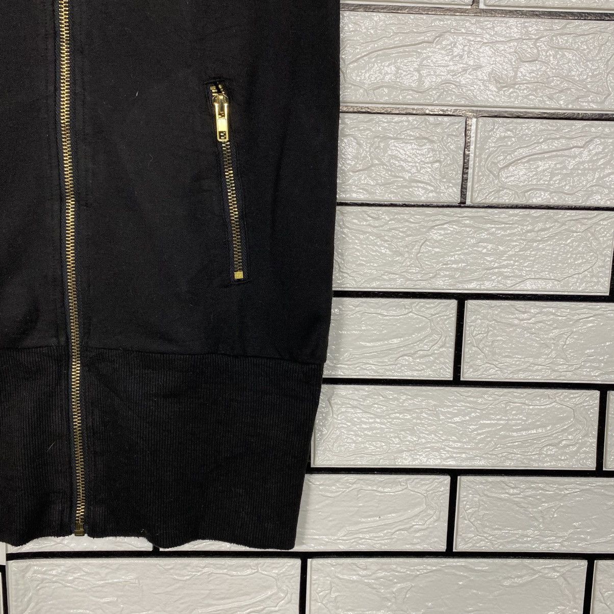Japanese Brand 📌Full Zipper Sweater Punk Design Bondage Bones Design Size US L / EU 52-54 / 3 - 6 Thumbnail