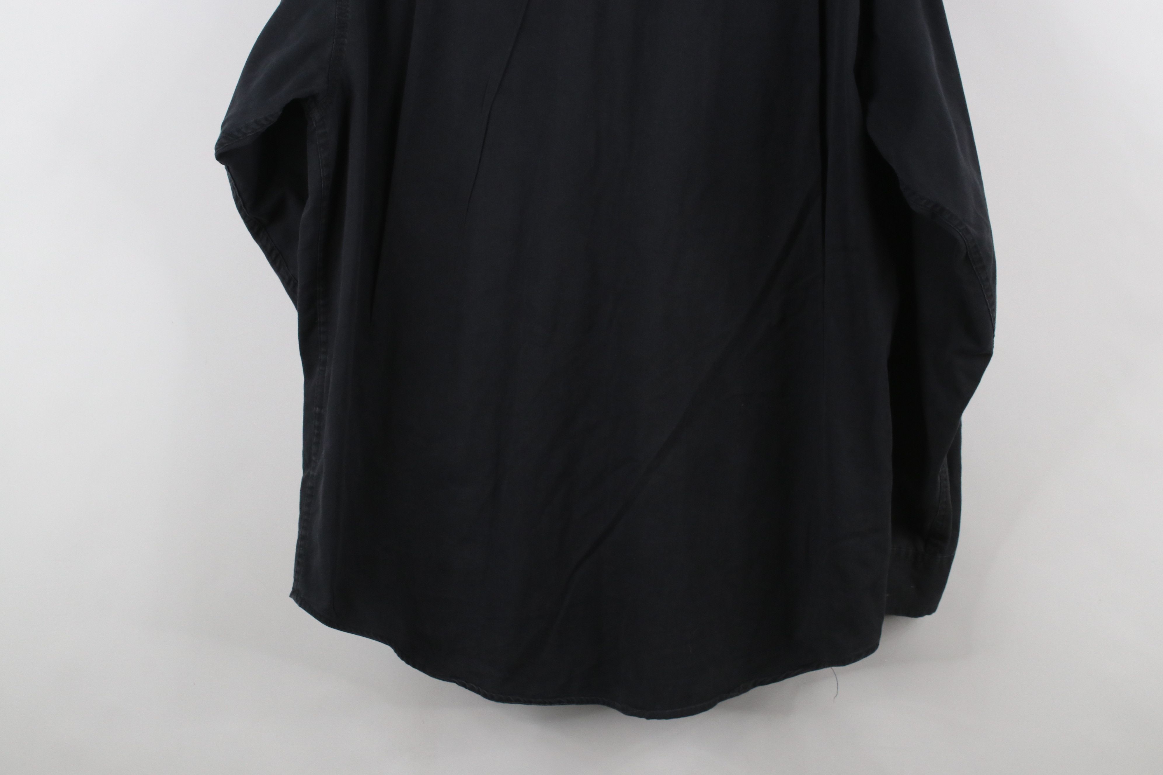 Calvin Klein × Vintage Vintage 90s Calvin Klein Spell Baggy Fit Button Shirt Black Size US M / EU 48-50 / 2 - 13 Thumbnail