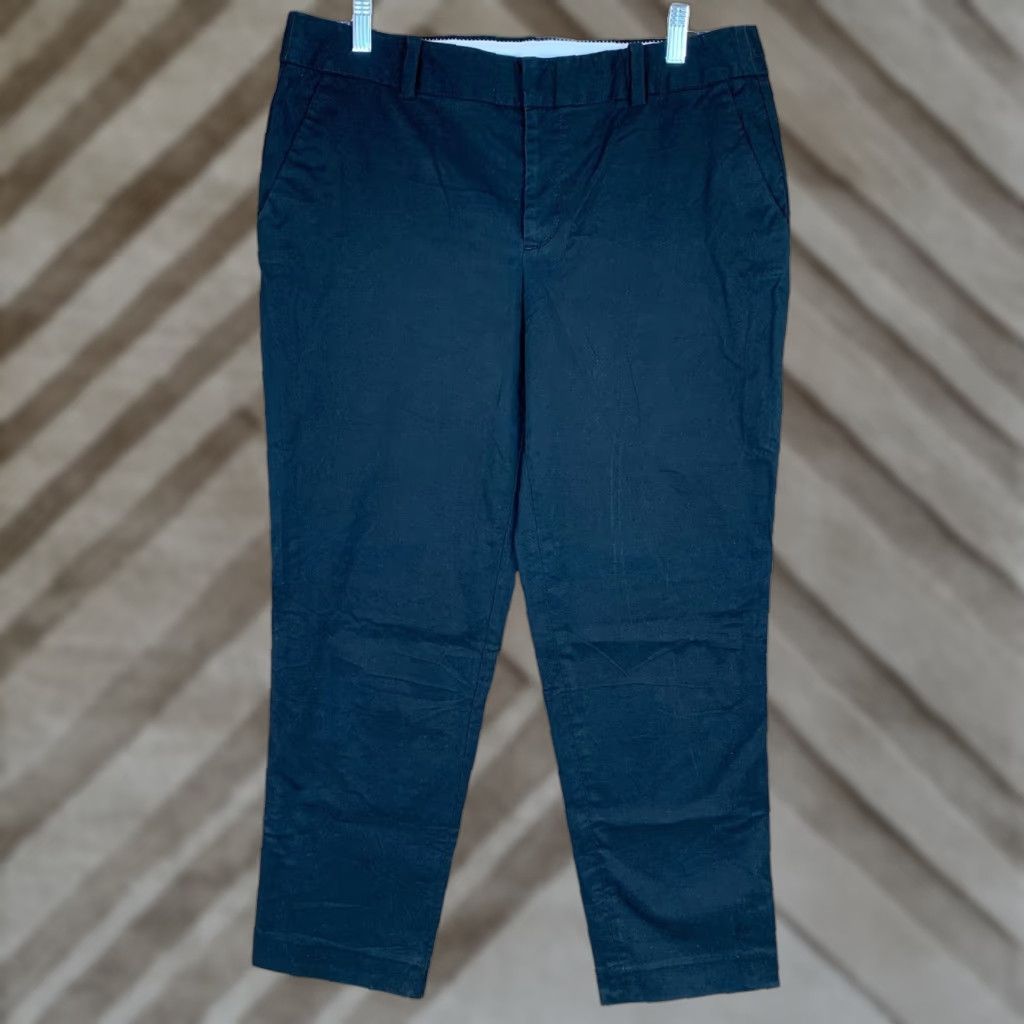 Eddie Bauer Eddie Bauer Womens Pants Black Mid Rise Chino Ankle Casual Stretch 10 Size 32" / US 10 / IT 46 - 1 Thumbnail
