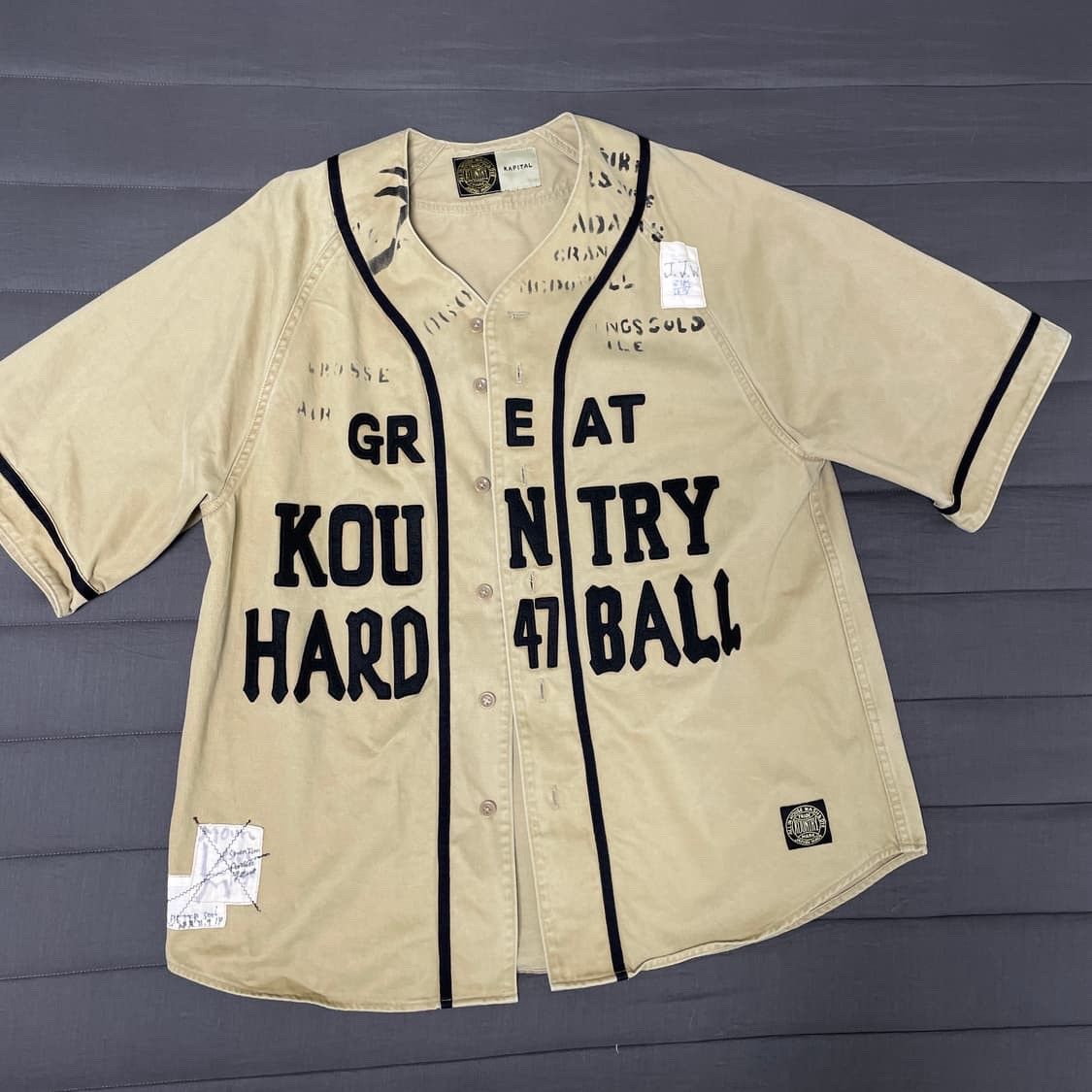 Kapital Kapital French Linen Baseball Shirt Size US L / EU 52-54 / 3 - 1 Thumbnail