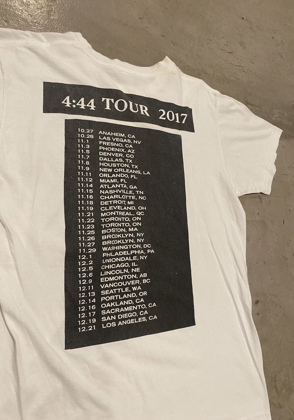Band Tees × Vintage 17’ Jay Z 4:44 Tour Tee Size US M / EU 48-50 / 2 - 5 Thumbnail