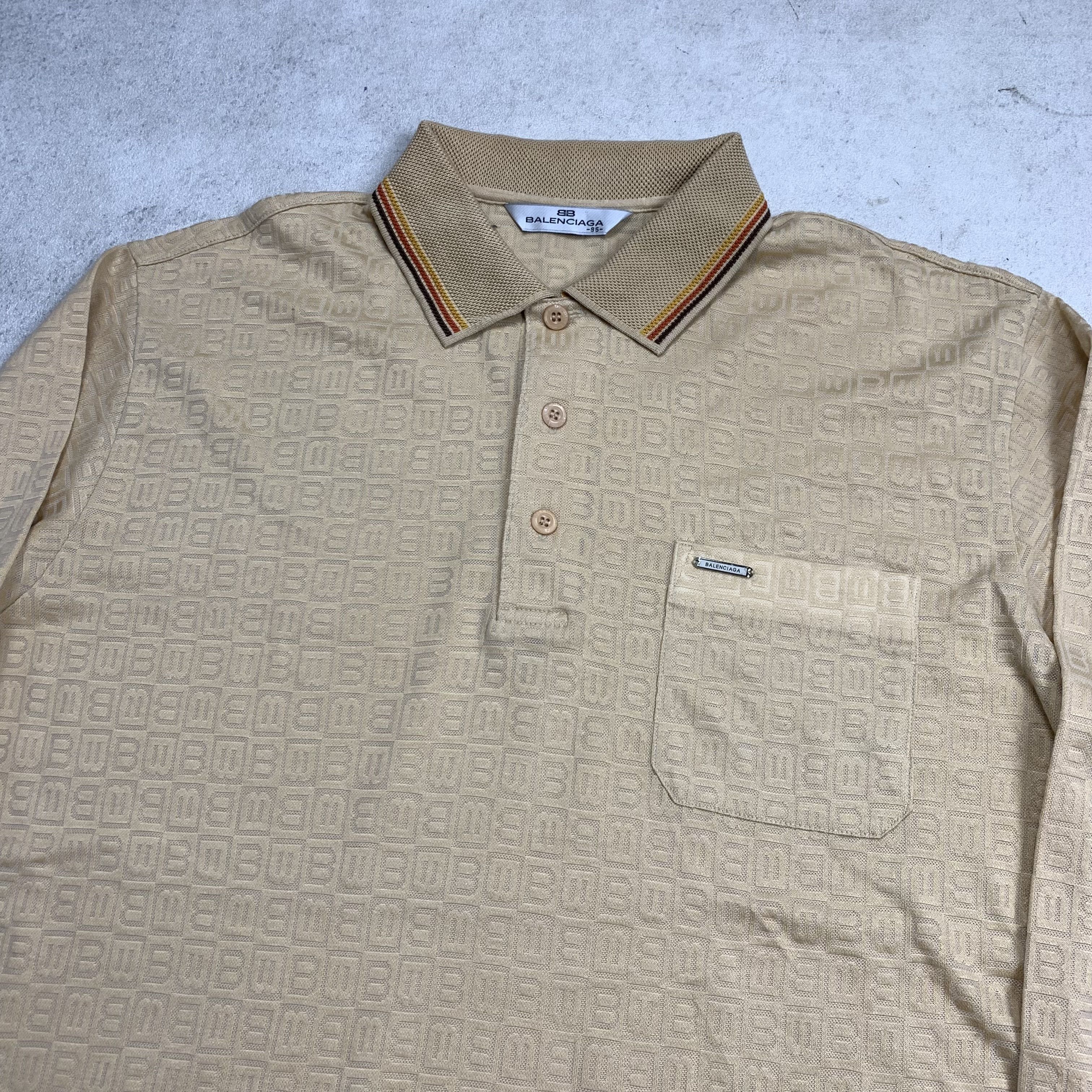 Balenciaga Vintage Balenciaga Monogram Longsleeve Tshirt Size US M / EU 48-50 / 2 - 3 Thumbnail