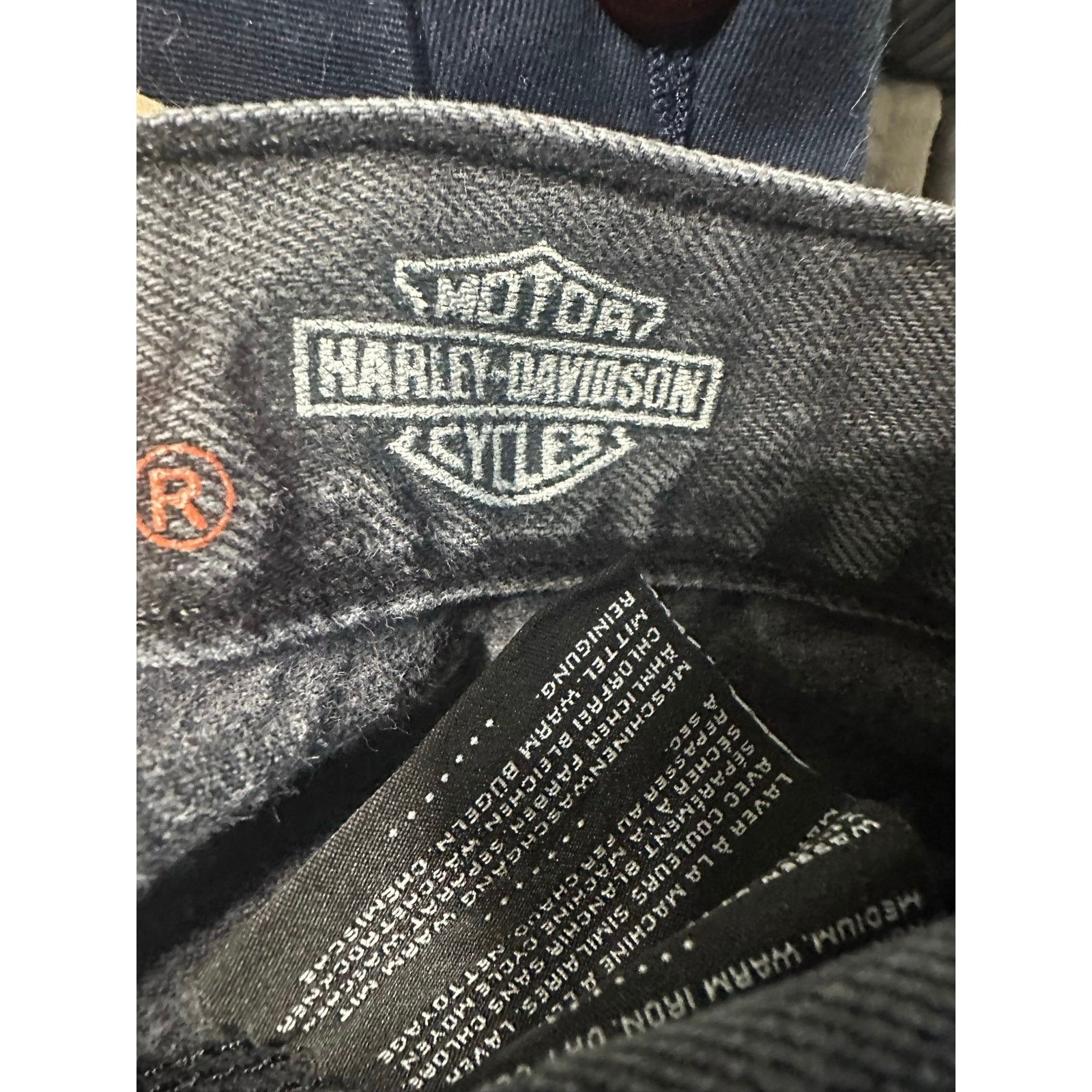 Harley Davidson Harley Davidson Dark Wash Fray Hem Jeans Size US 36 / EU 52 - 7 Thumbnail