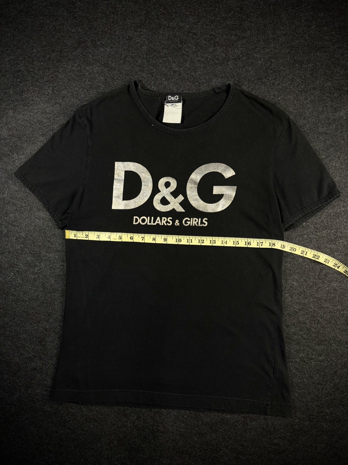 Dolce & Gabbana D&G Dollars & Girls Black Tee Size US M / EU 48-50 / 2 - 2 Thumbnail