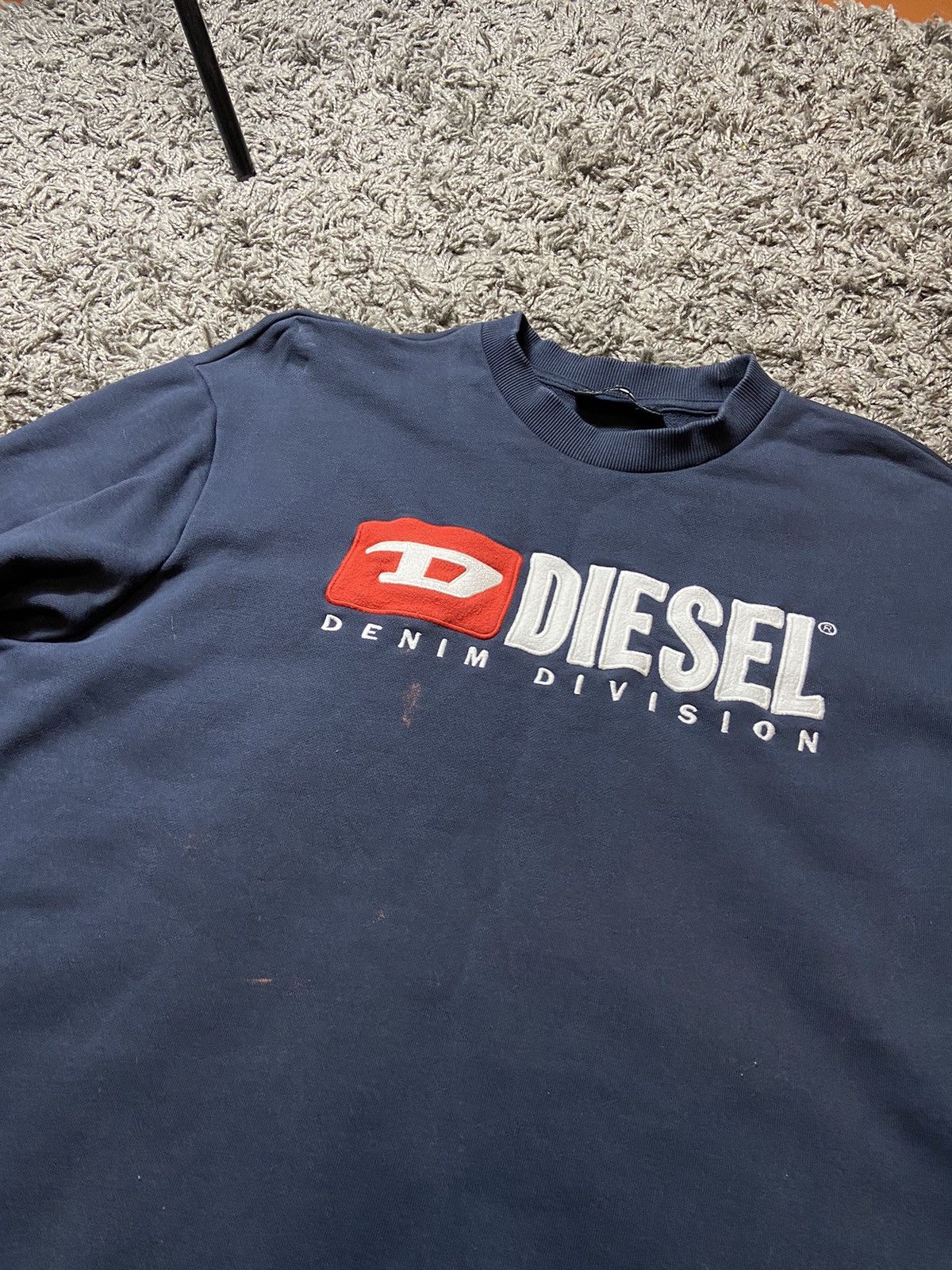 Diesel × Vintage DIESEL DENIM DEVISION VINTAGE Y2K STYLE COTTON SWEATSHIRT Size US L / EU 52-54 / 3 - 3 Thumbnail