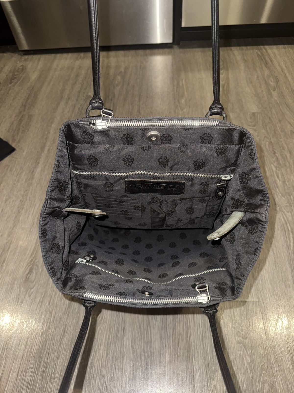 Chrome Hearts Chrome Hearts Vintage Dagger Motif Nylon Tote Bag Size ONE SIZE - 8 Thumbnail