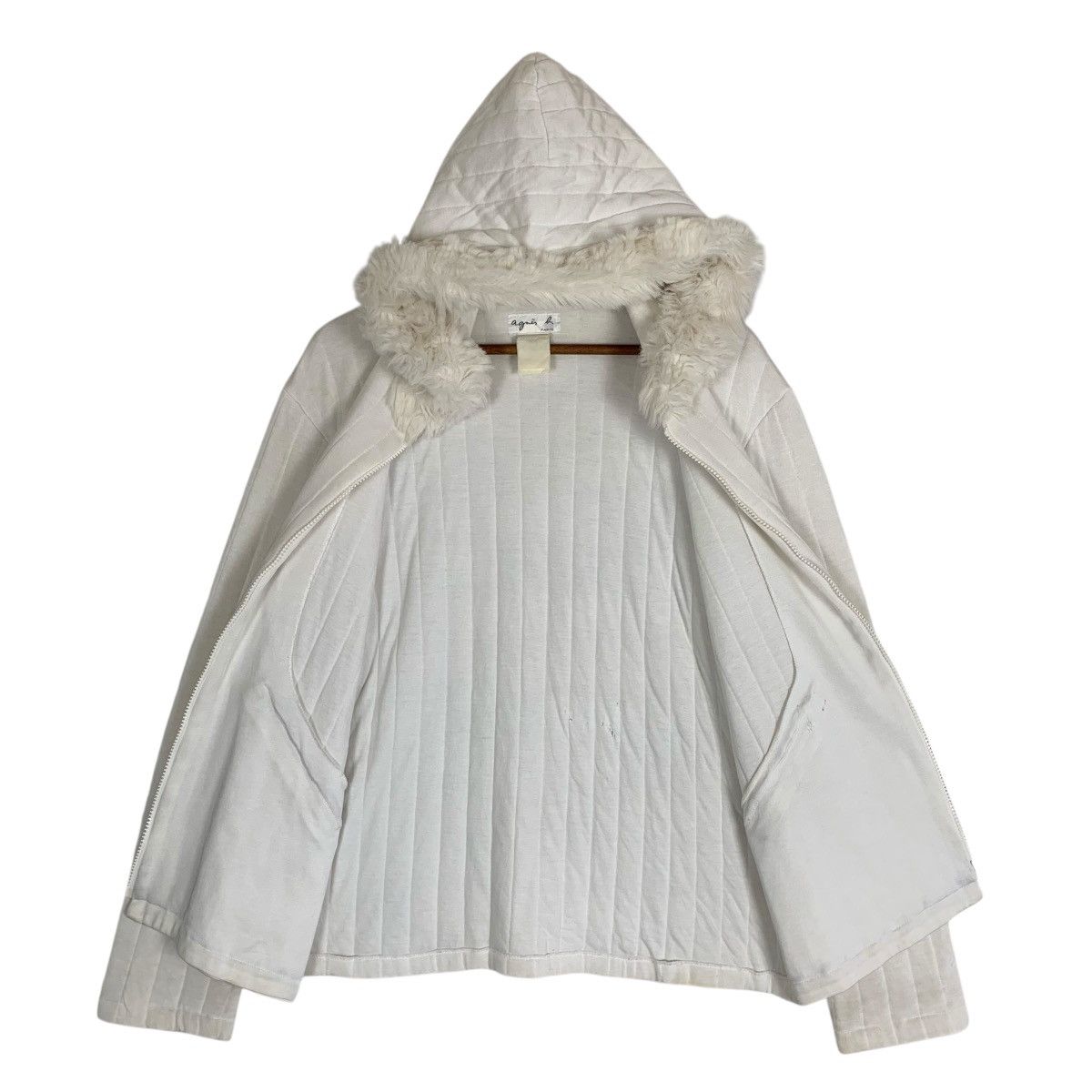 Designer × Vintage × agnes b. Vintage Distressed Agnes B Designer Luxury Pullover Hoodie Size S / US 4 / IT 40 - 6 Thumbnail