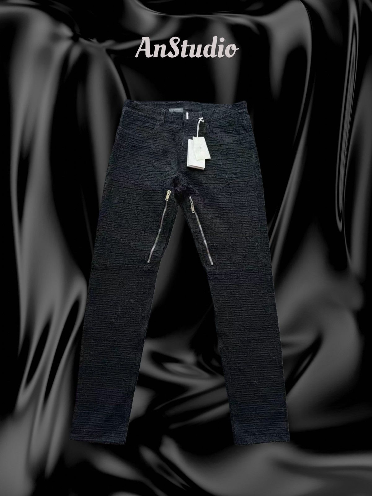 Givenchy Givenchy MMW 4G Destroyed Boro Denim Jeans Size US 33 - 1 Thumbnail