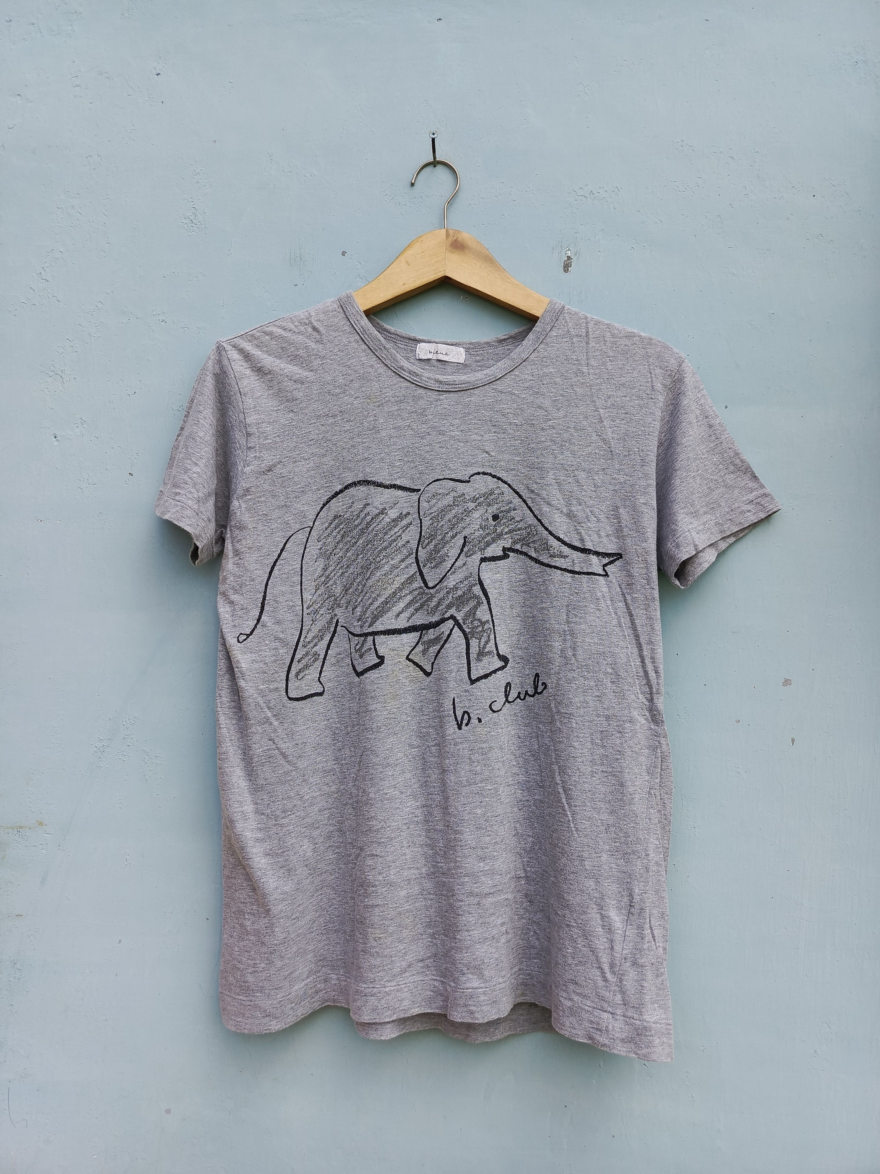 Japanese Brand B.club elephant print short sleeve t-shirts Size US S / EU 44-46 / 1 - 1 Thumbnail