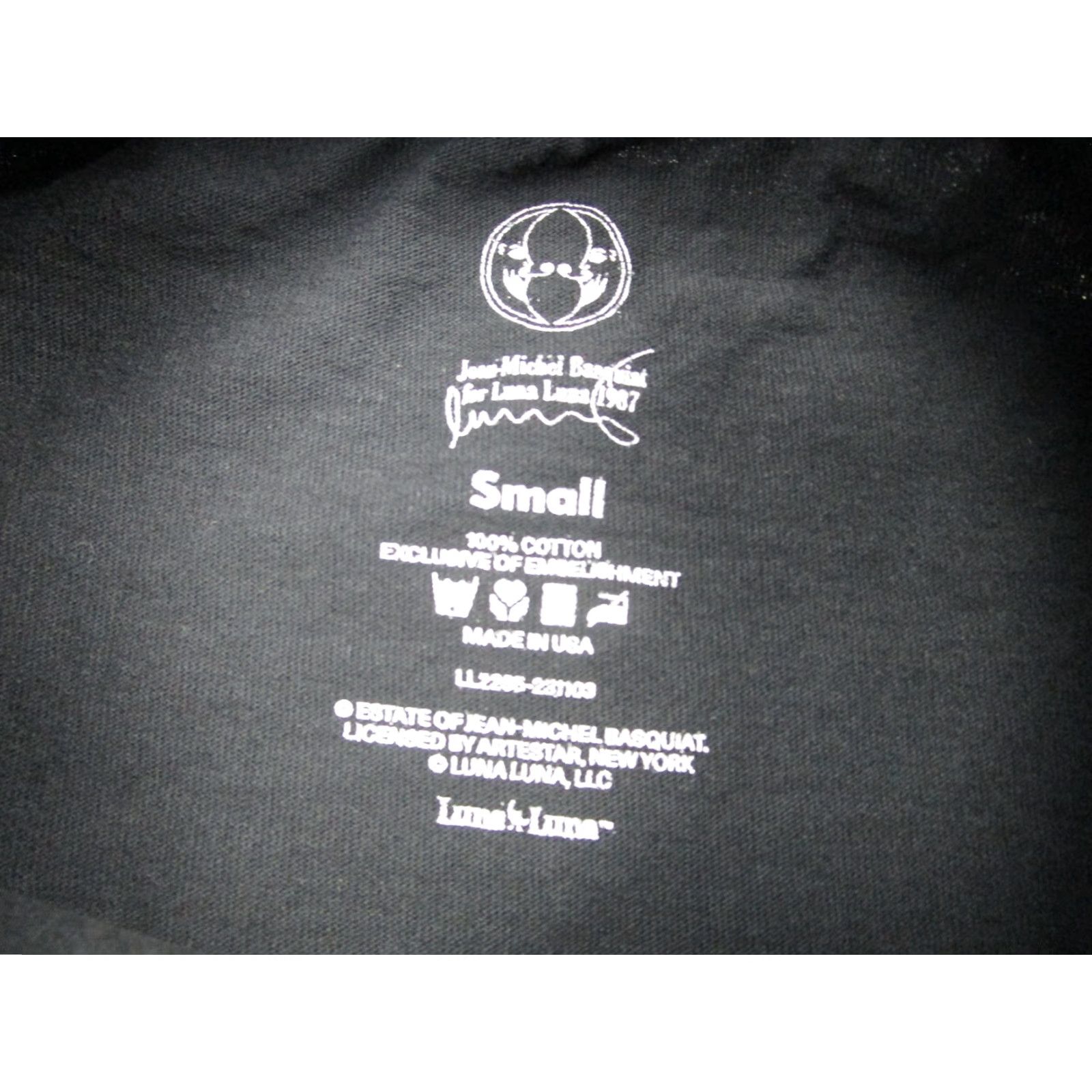 Vintage VINTAGE Jean-Michel Basquiat Luna Luna Shirt Mens Small Black 1987 Art Graphic Tee Mens S Black Basquiat 1987 Art Merch Size US S / EU 44-46 / 1 - 5 Thumbnail