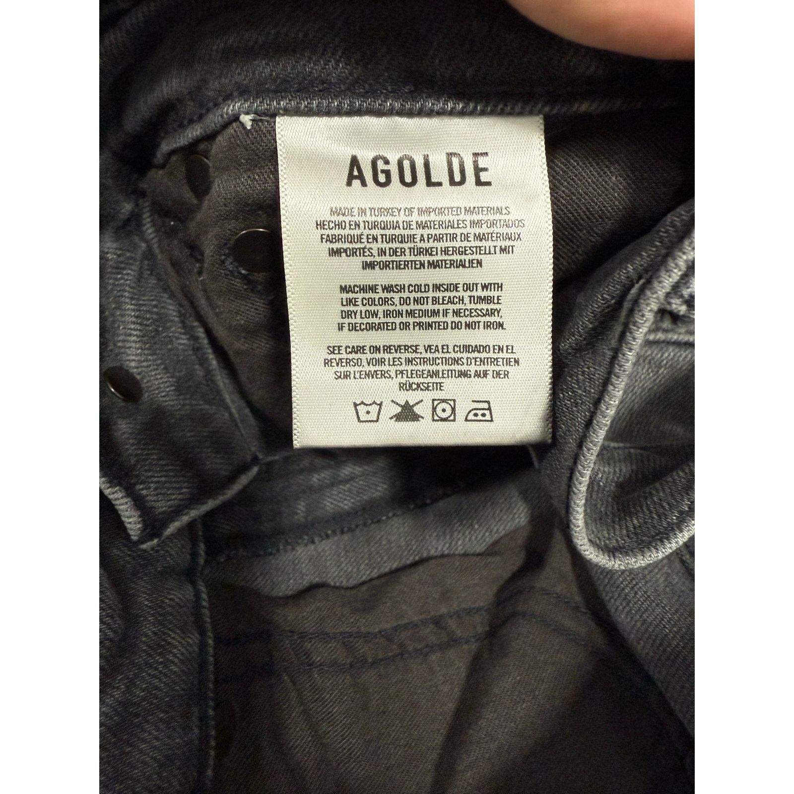 Agolde Agolde Women’s Jeans sz 26 High Rise Riley Crop #G584 Size 26" / US 2 / IT 38 - 6 Thumbnail
