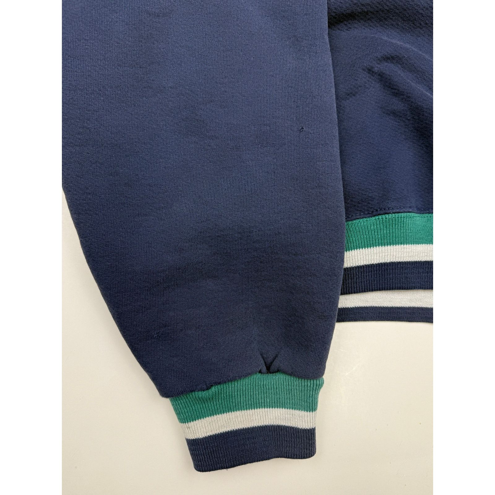 Vintage Vintage 90s Blank Striped Cuffs Navy Blue Size XL Size US XL / EU 56 / 4 - 5 Thumbnail