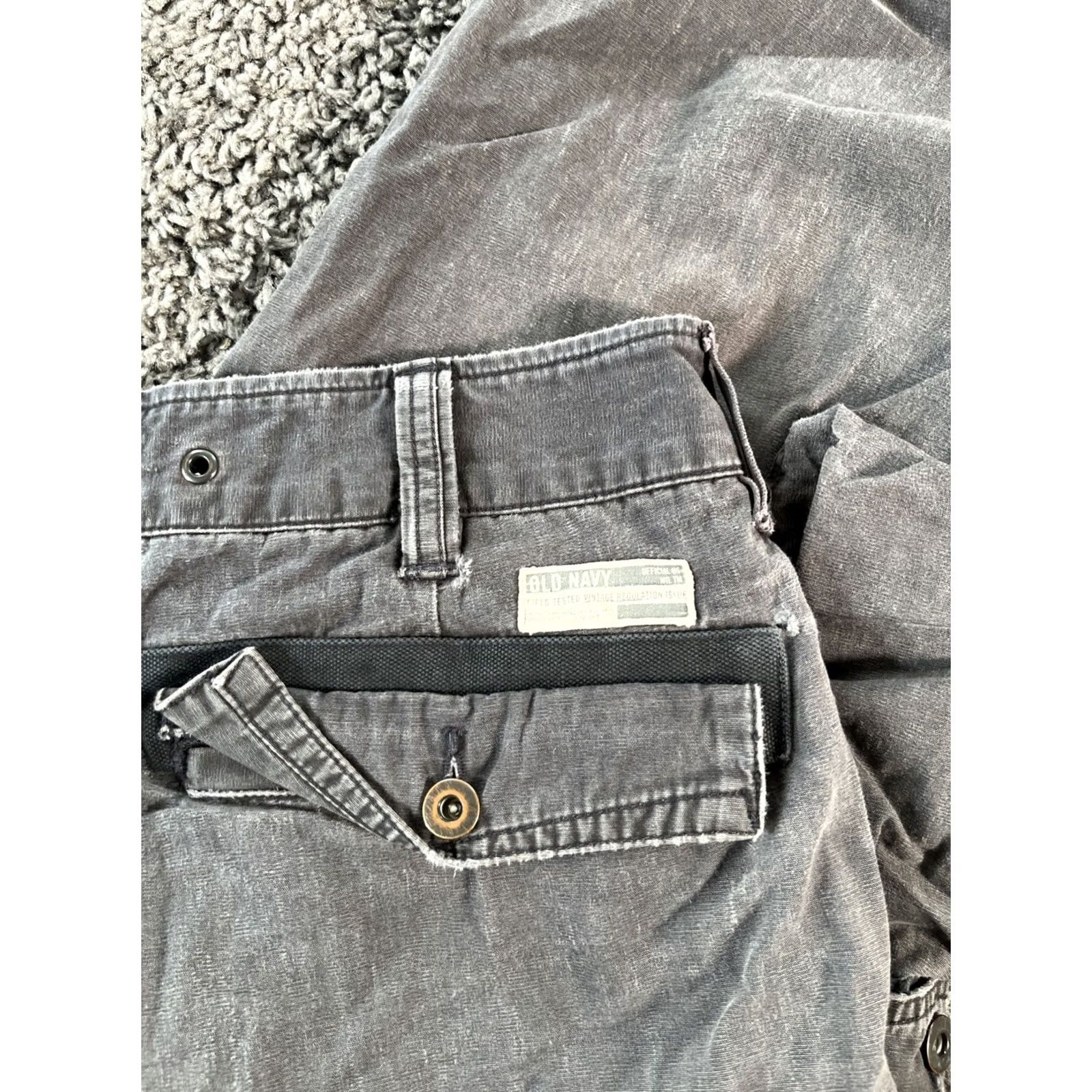 Old Navy VINTAGE Old Navy Cargo Pants Mens 38x30 Gray Baggy Distressed Thrashed 90s Grunge Army Mens Size US 38 / EU 54 - 7 Thumbnail