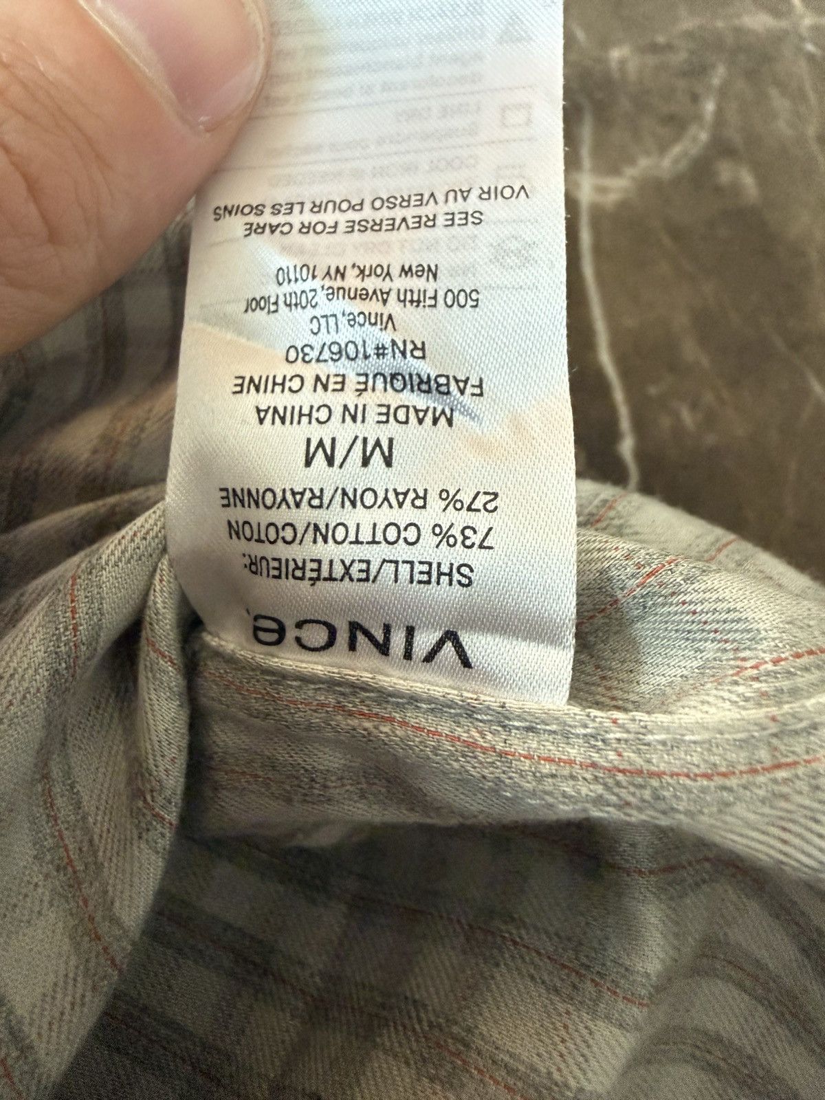 Vince Vince Classic Fit Button-Down Shirt — Size Medium | Neutral Size US M / EU 48-50 / 2 - 3 Thumbnail