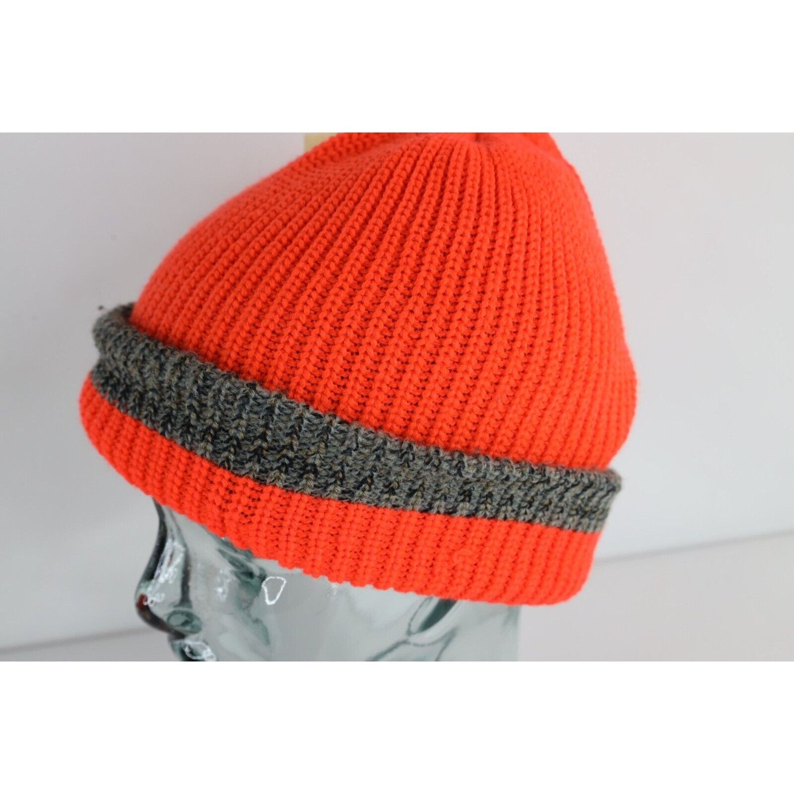 Vintage Vintage 90s Streetwear Reversible Ribbed Knit Beanie Hat Size ONE SIZE - 6 Thumbnail