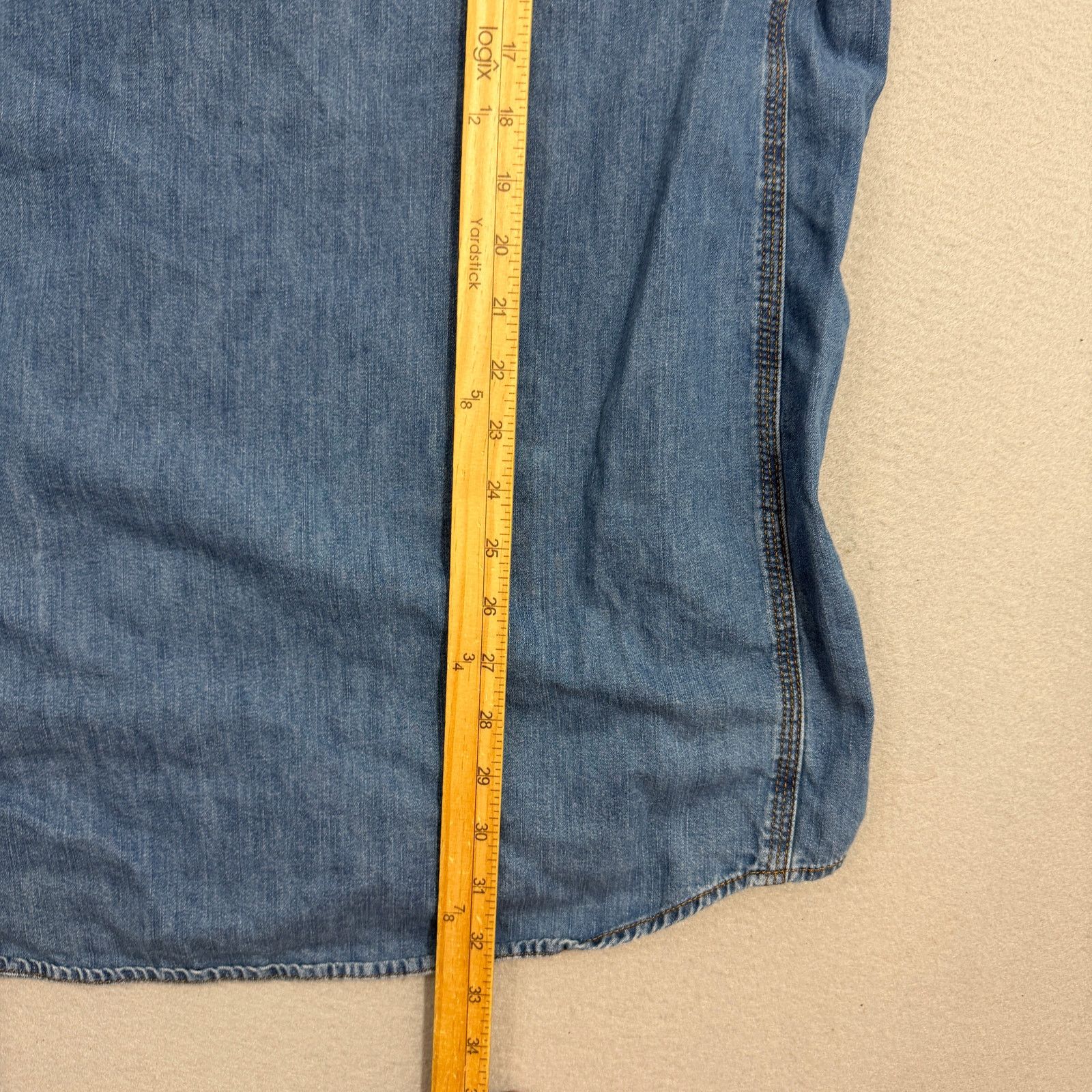 Wrangler Vintage Wrangler Riggs Workwear Denim Shirt Men's XLT Blue Size US XL / EU 56 / 4 - 7 Thumbnail