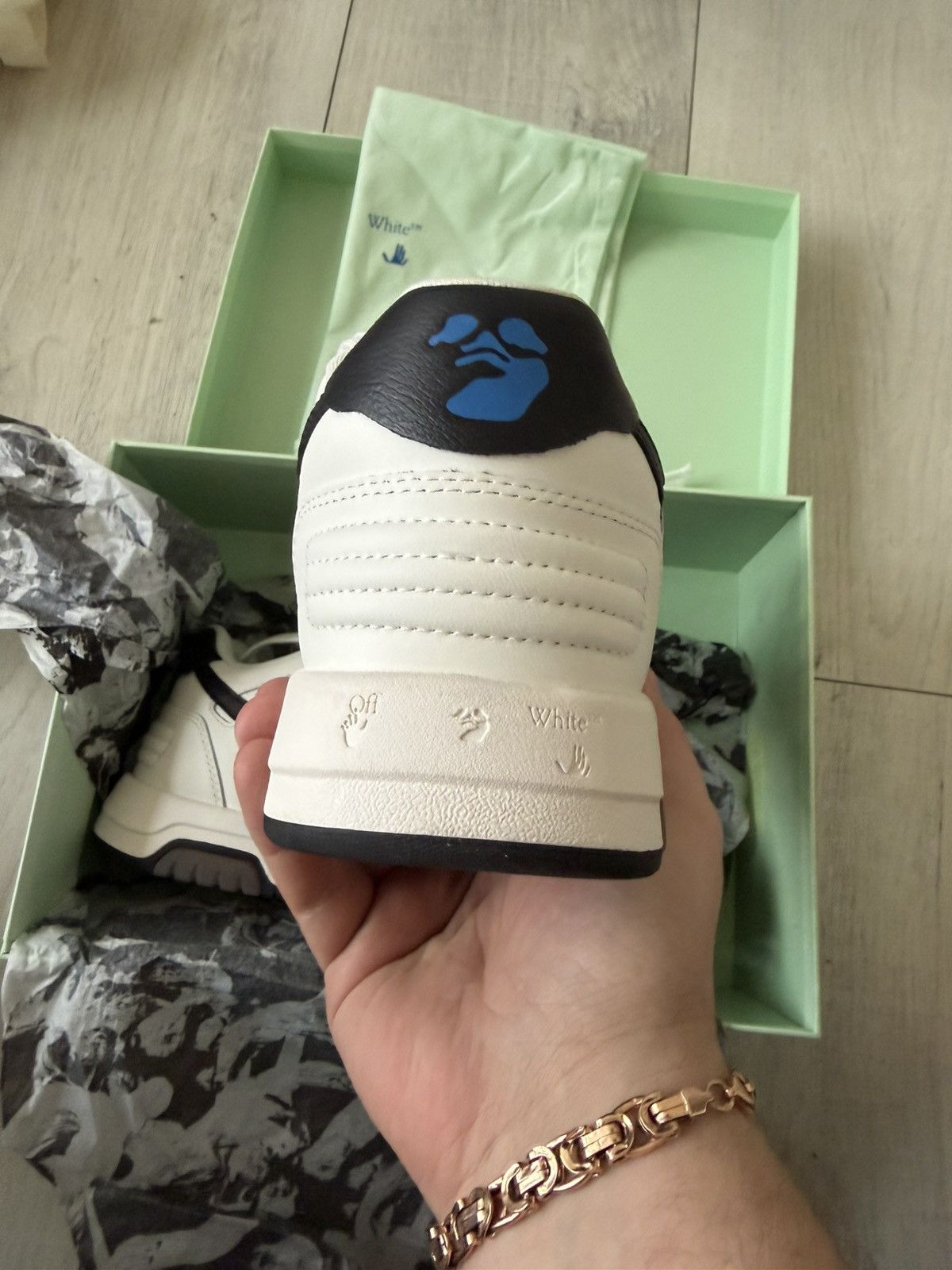 Off-White Off White Out Off Office Whute Black Size US 7 / EU 40 - 4 Thumbnail