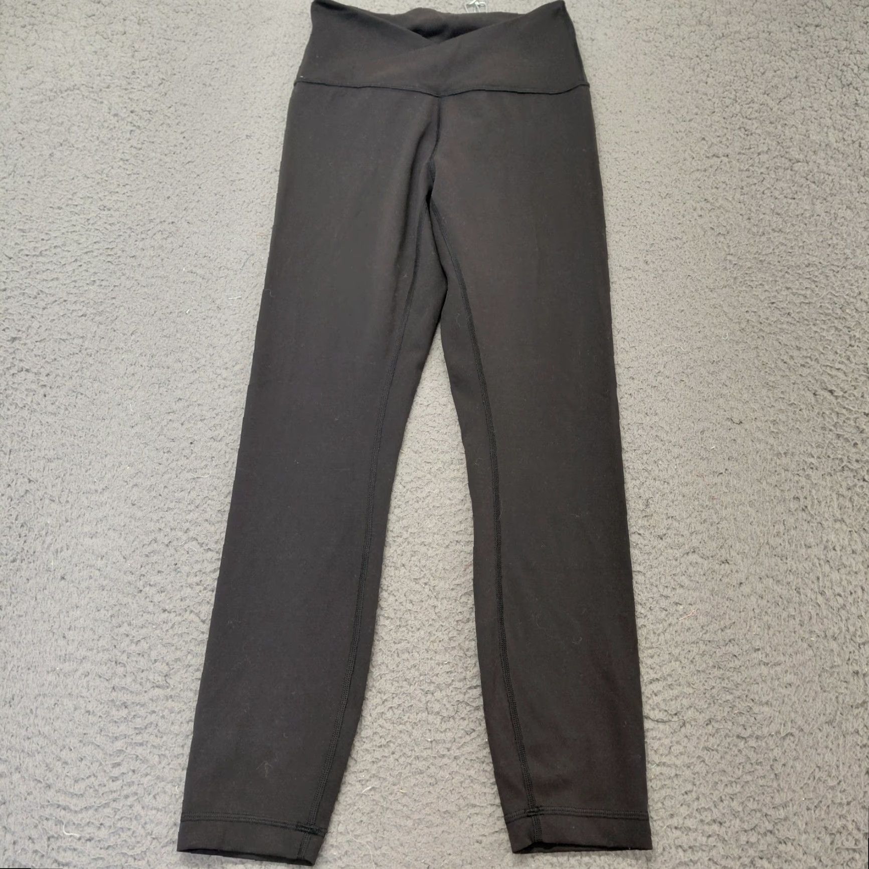 Lululemon Lululemon Leggings Womens Size 6 Black Softy Suedey Cross-Waist Tight Athleisure Size 28" / US 6 / IT 42 - 2 Thumbnail