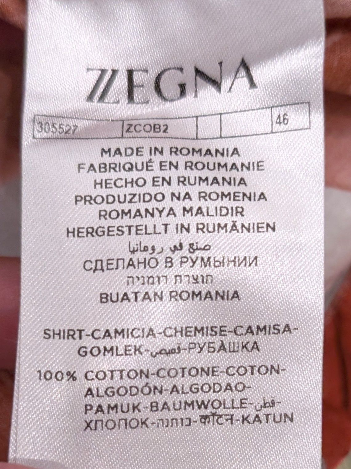 Z Zegna Z Zegna Floral Print Cotton Short Sleeve Button Up Shirt Size US M / EU 48-50 / 2 - 4 Thumbnail