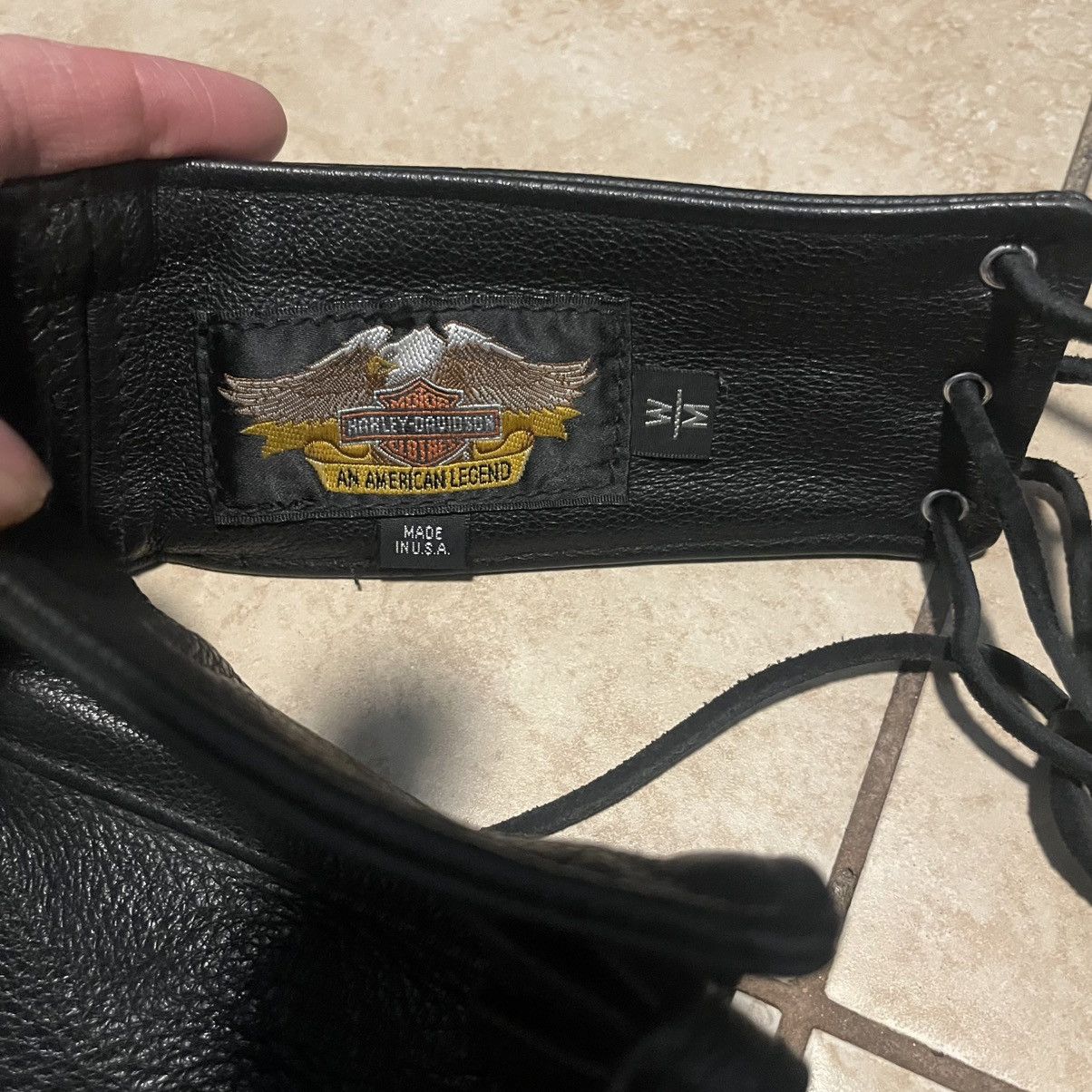 Harley Davidson × Leather Harley Davidson Made in USA 🇺🇸 Leather Chaps Size US 32 / EU 48 - 7 Thumbnail
