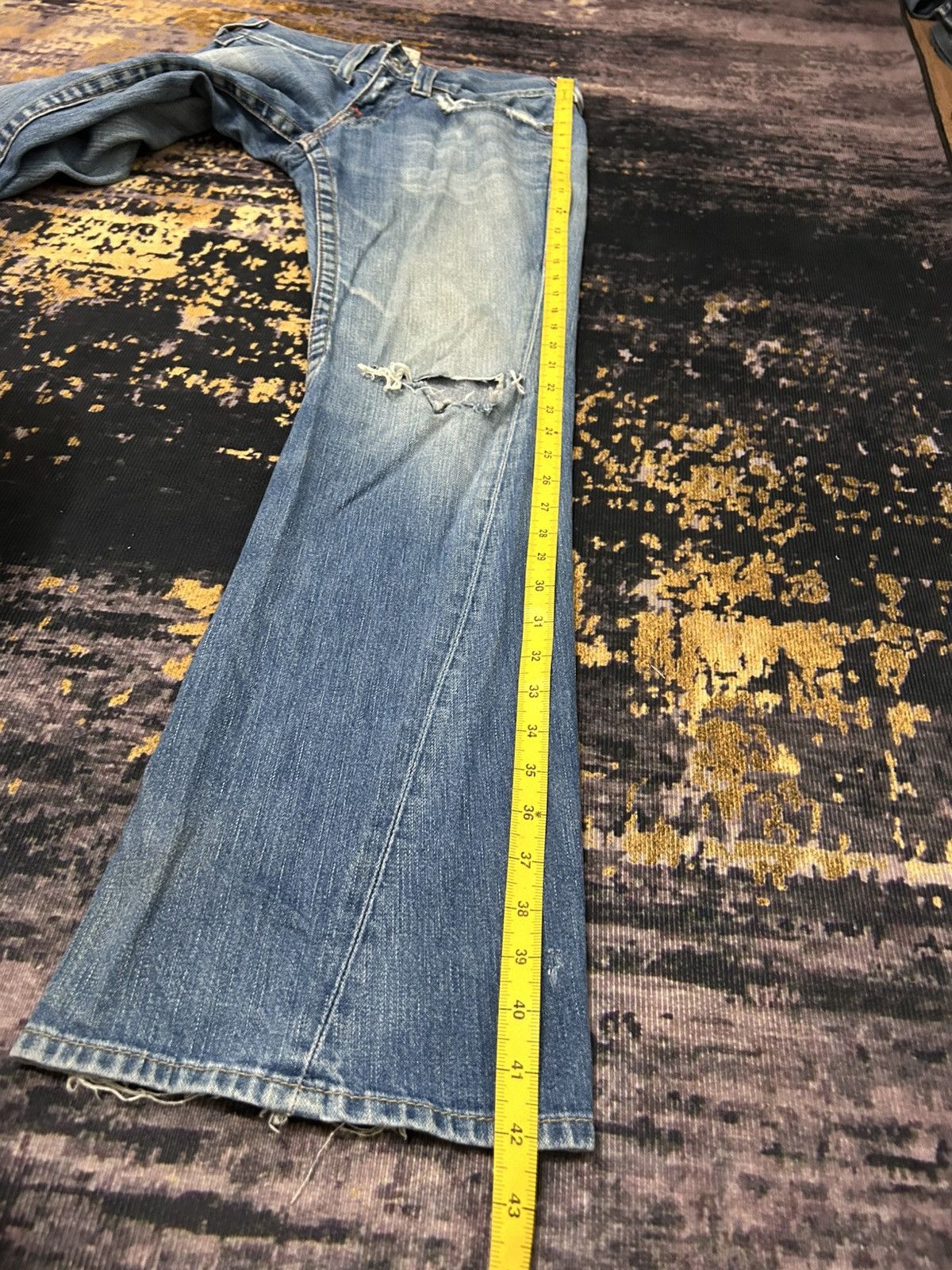 True Religion Vintage True Religion Distressed Flare Jeans Size US 31 - 25 Thumbnail
